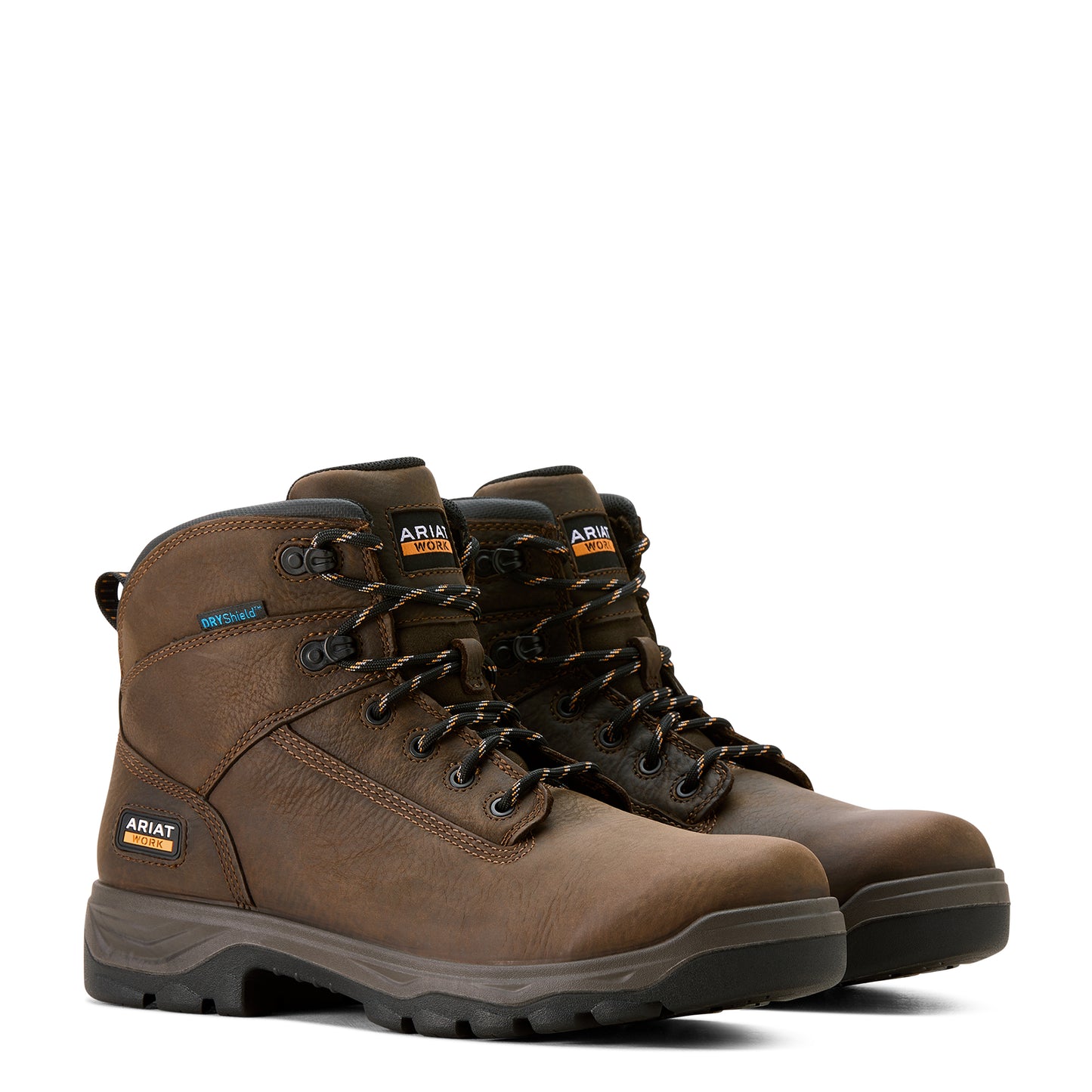 Ariat Men Turbo Duratread 6" Waterproof Work Boot Dark Brown