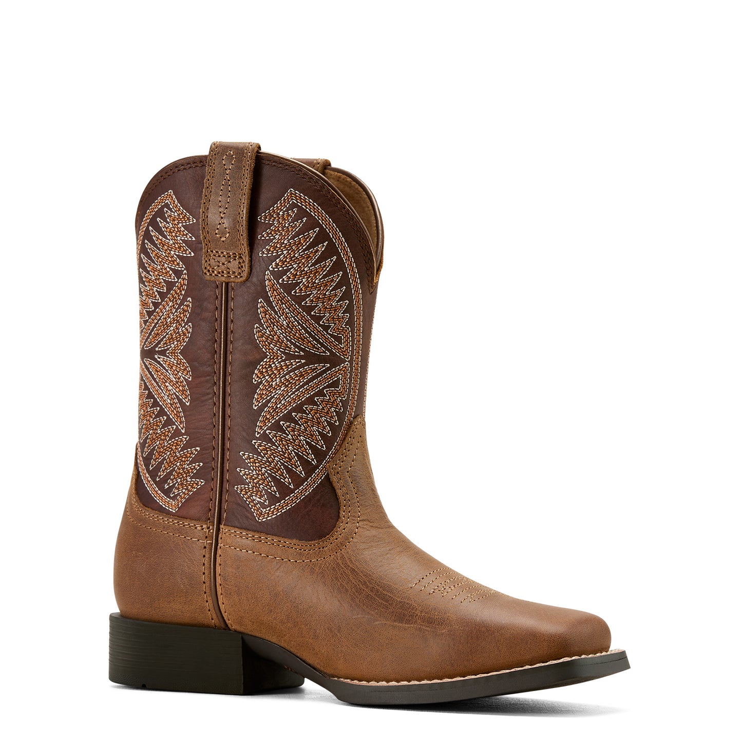Ariat Unisex Youth Ruidoso Western Boot Pearl|chocolate Brown