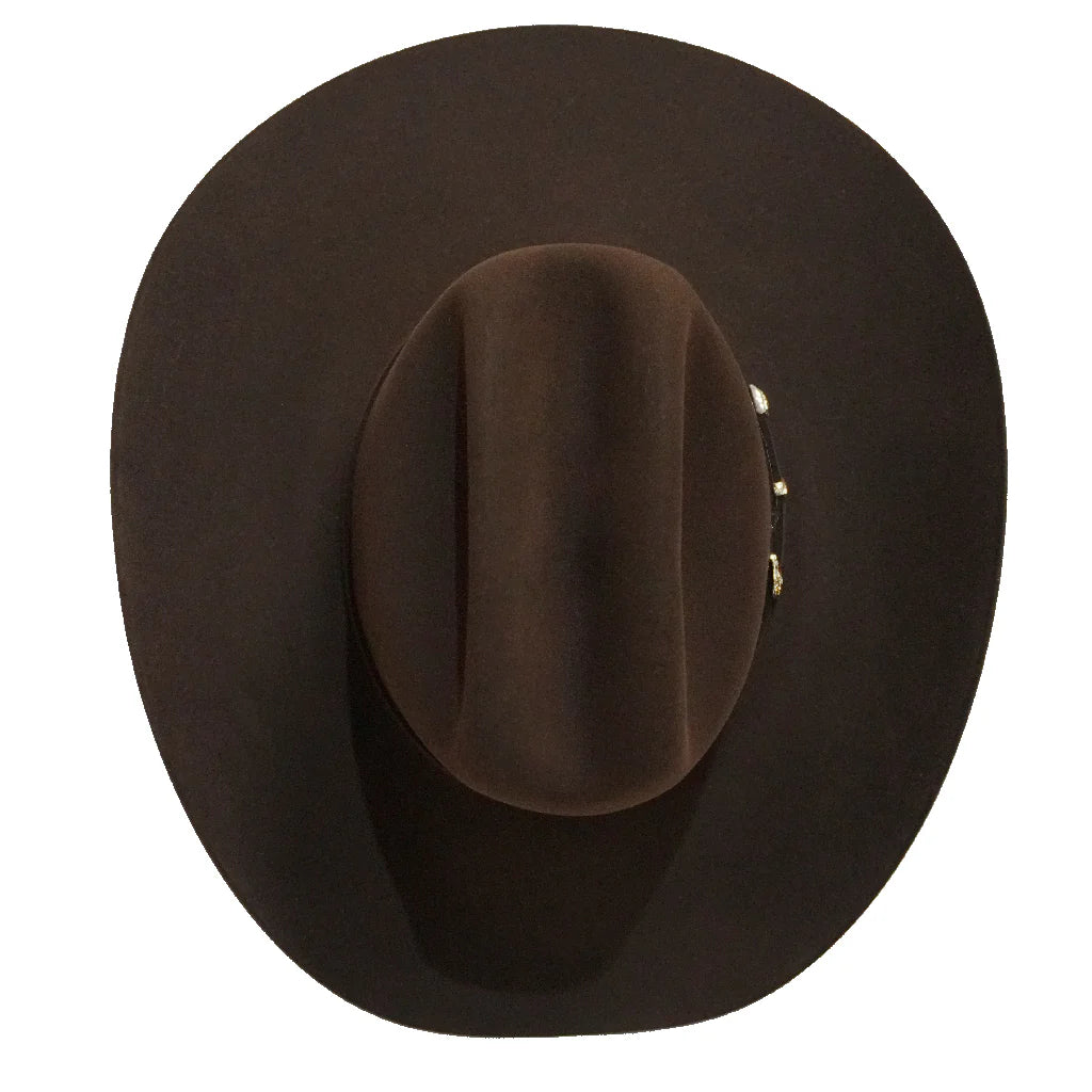 Stetson El Patron 01 Premier 30x Felt Cowboy Hat Copa Alta "Tall Crown" Chocolate