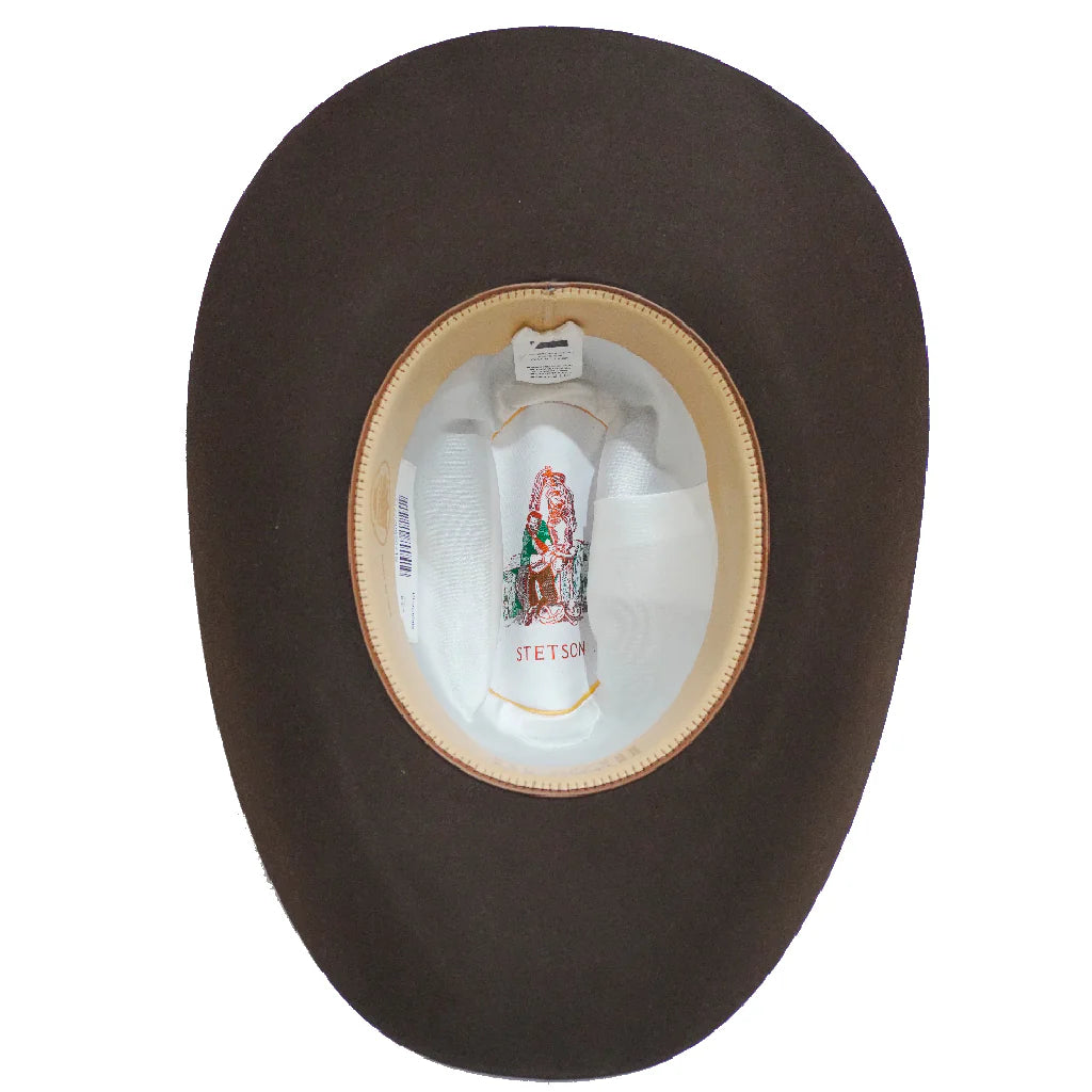 Stetson El Patron 01 Premier 30x Felt Cowboy Hat Copa Alta "Tall Crown" Chocolate