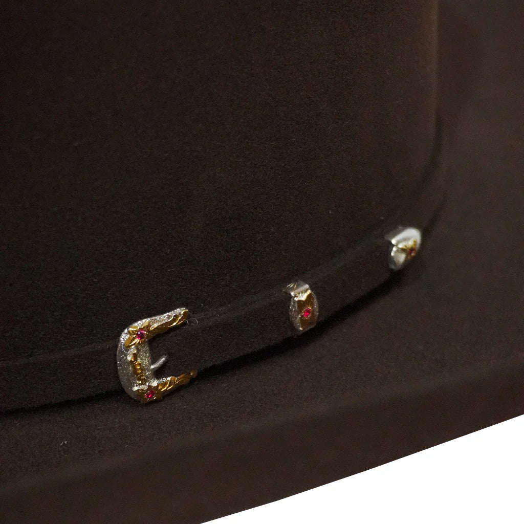 Stetson El Patron 01 Premier 30x Felt Cowboy Hat Copa Alta "Tall Crown" Chocolate