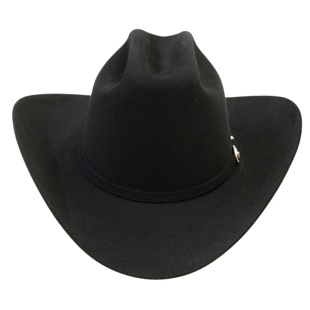 Stetson Shasta 01 10x Cowboy Fur Felt Hat - 4" Brim Western Tall Crown Black