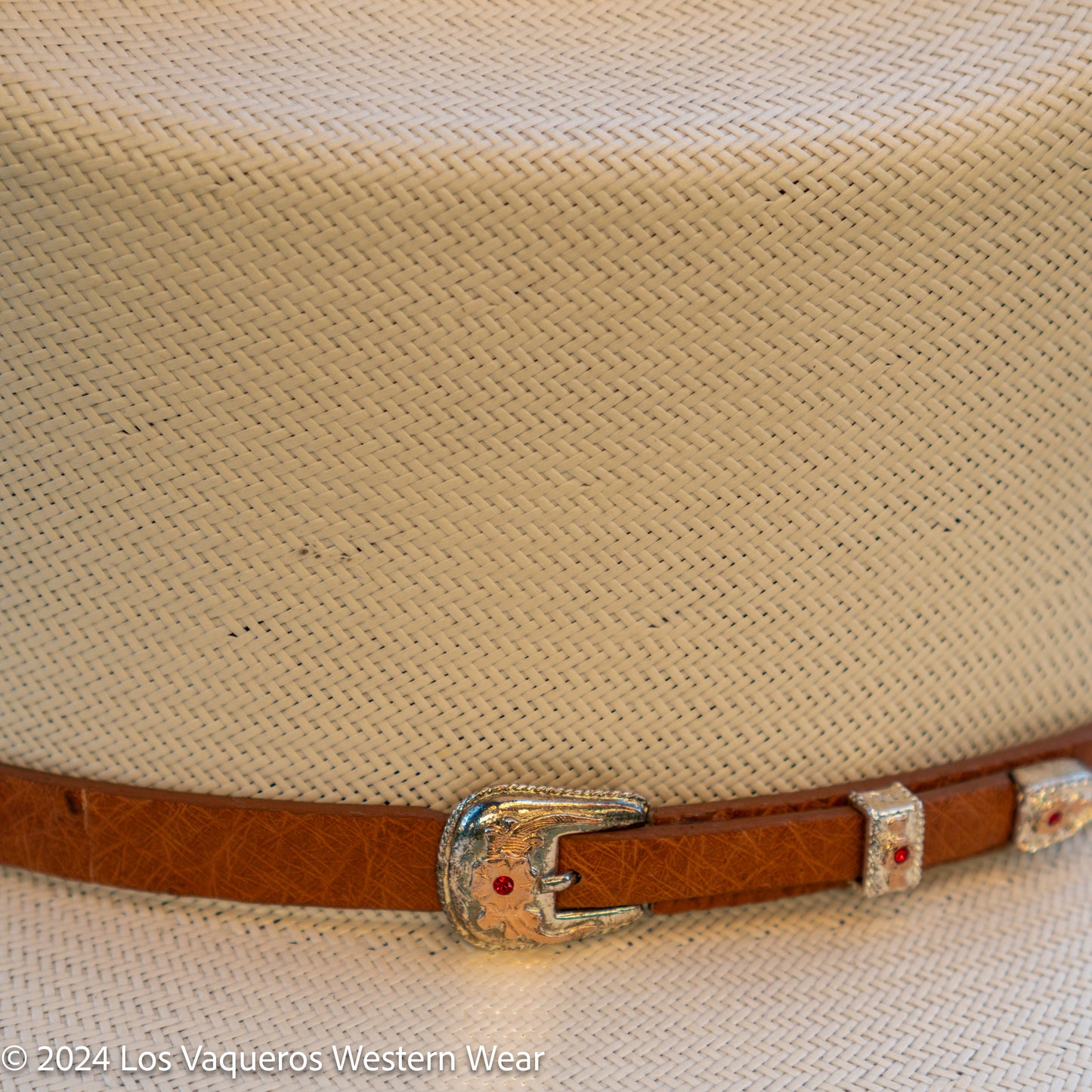 Stetson El Noble Cognac 500x Straw Cowboy Hat Regular Crown Natural