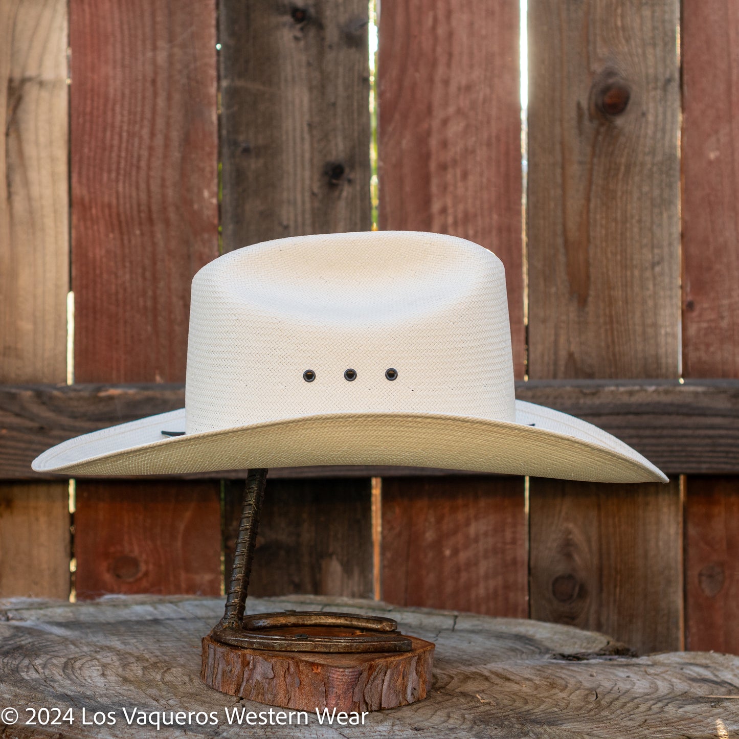Resistol 10x Long Cattleman Cowboy Hat Straw Hat Natural