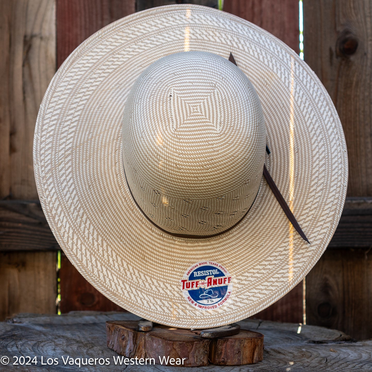 Resistol 20x Conley Open Crown Cowboy Hat Straw Hat Natural/Tan
