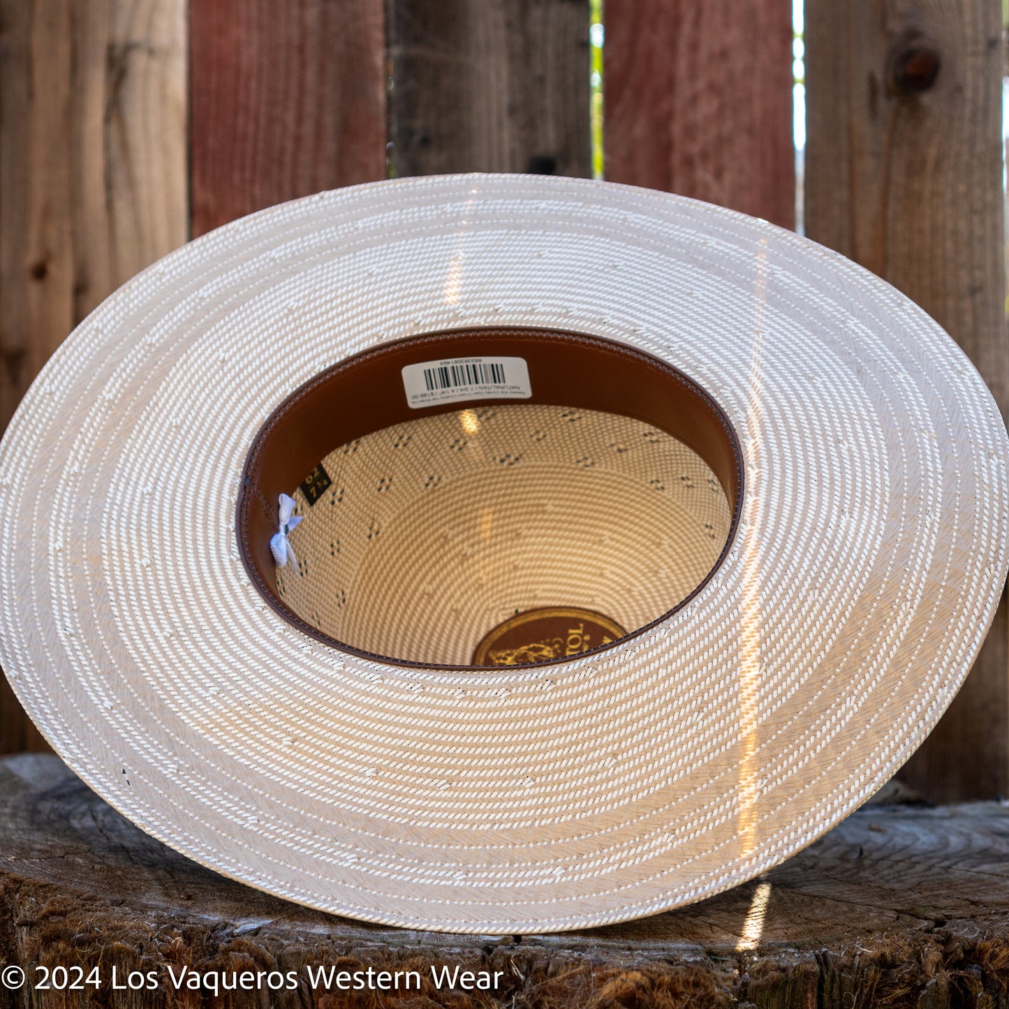 Resistol 20x Conley Open Crown Cowboy Hat Straw Hat Natural/Tan
