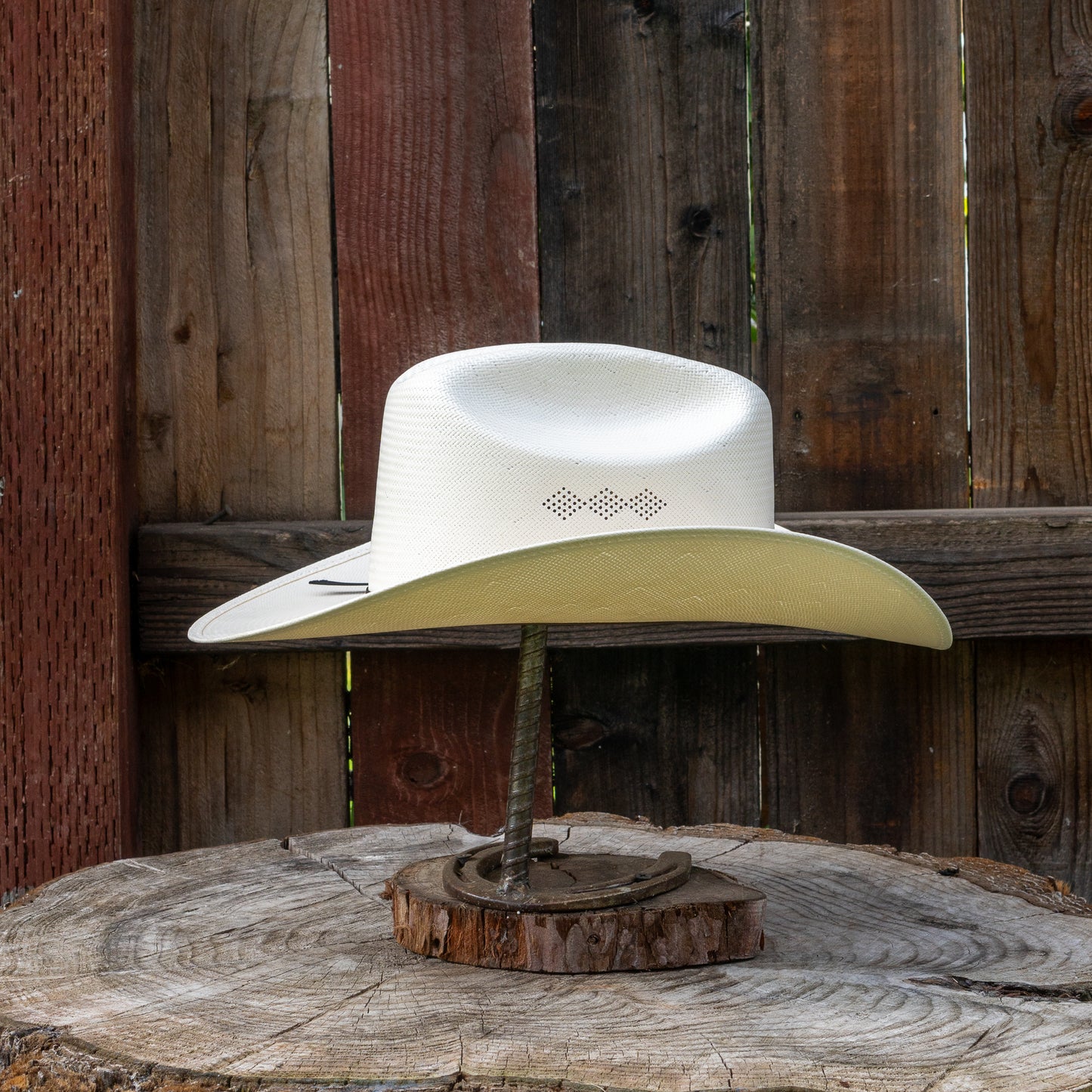 Laredo Straw Hat Regular Crown 200x Estilo Sinaloa White