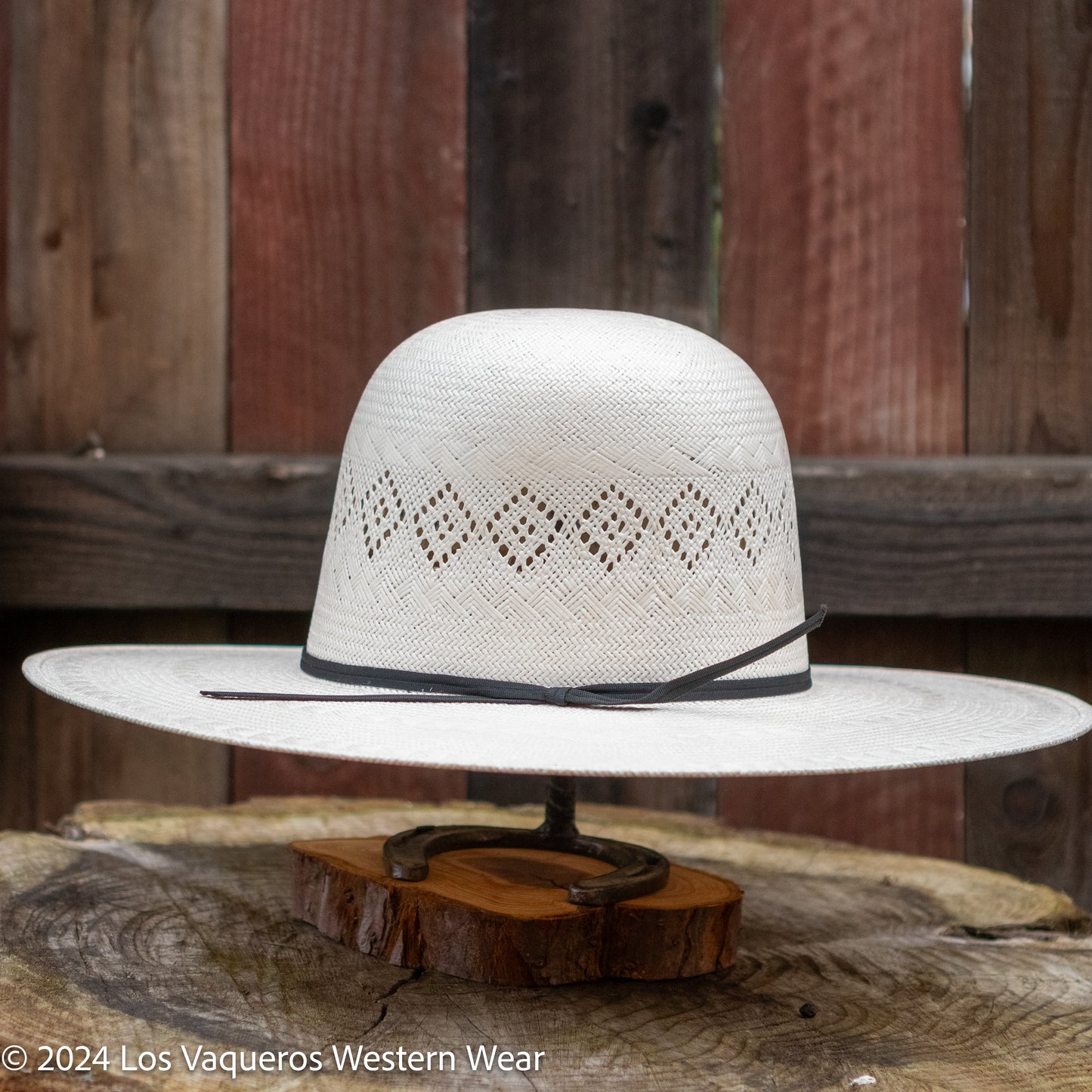 Rodeo King Perla Straw Hat Regular Crown White (Discontinued)