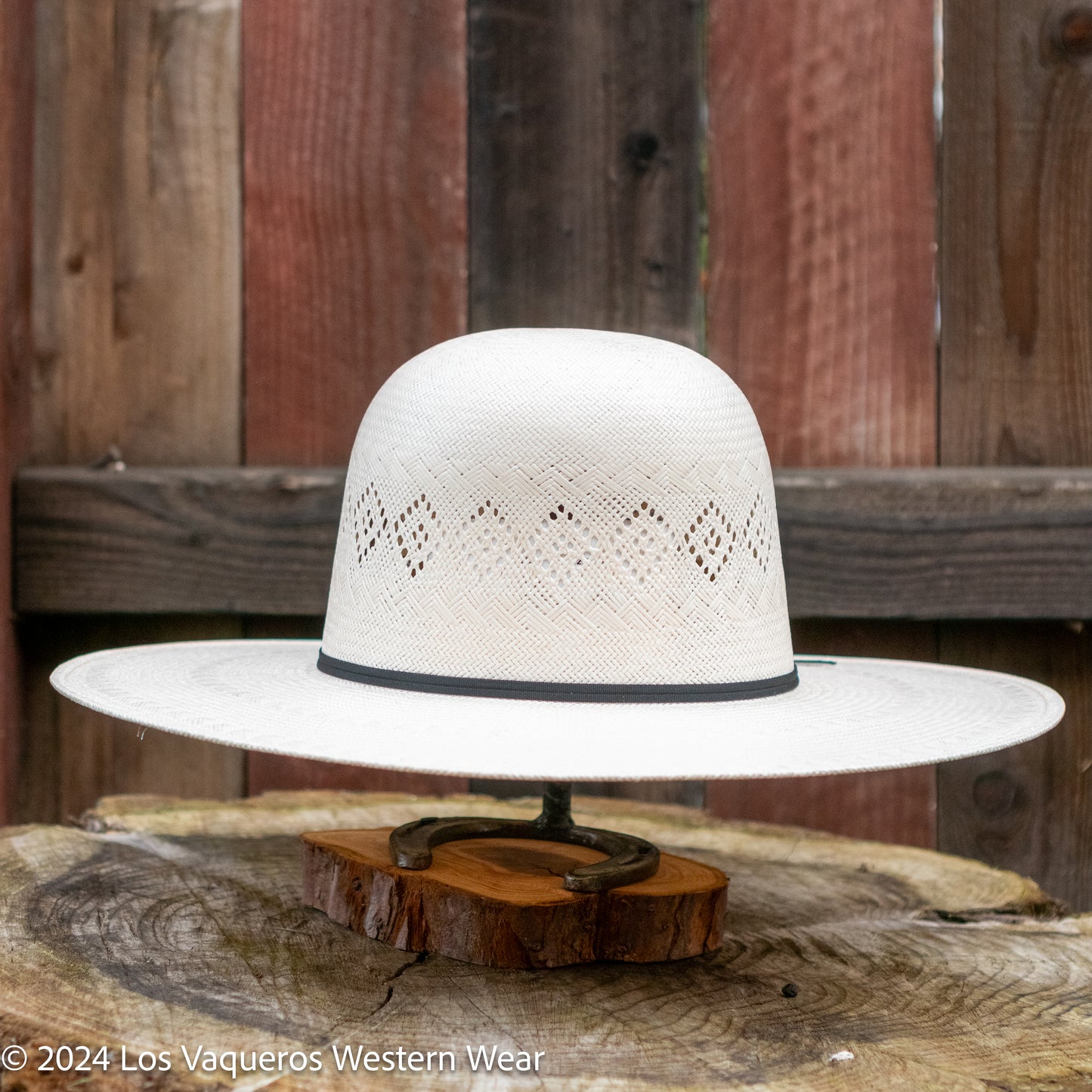 Rodeo King Perla Straw Hat Regular Crown White (Discontinued)