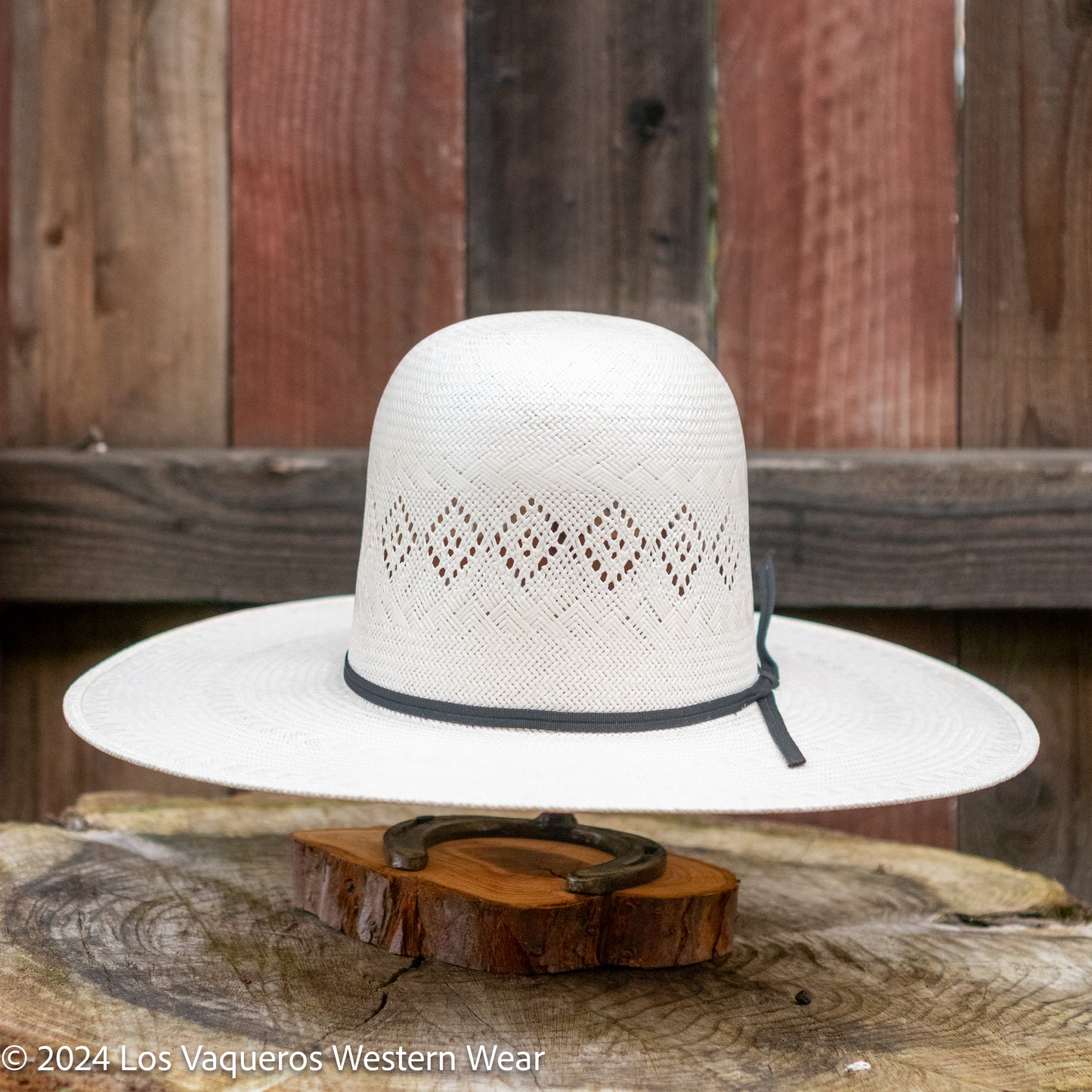 Rodeo King Perla Straw Hat Regular Crown White (Discontinued)