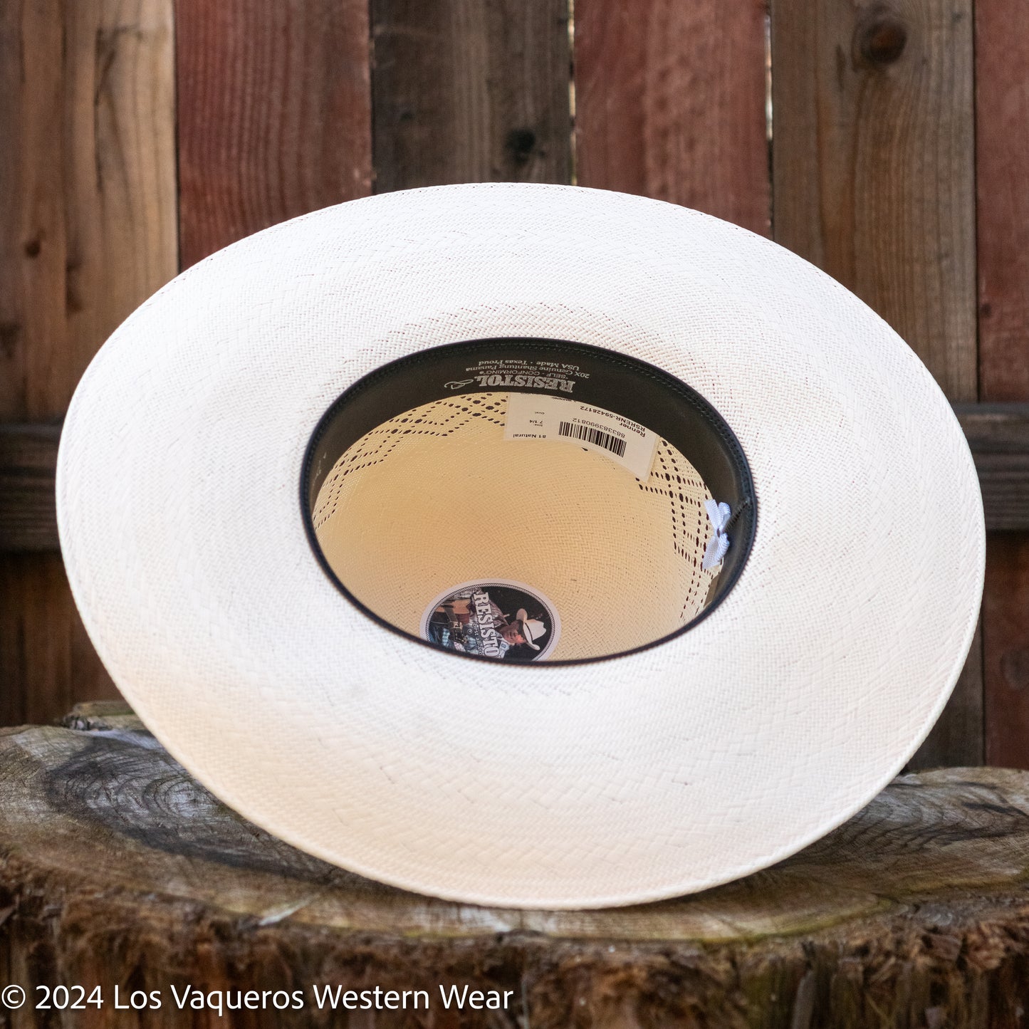 Resistol 20x Renner Cowboy Hat Straw Hat Regular Crown Natural