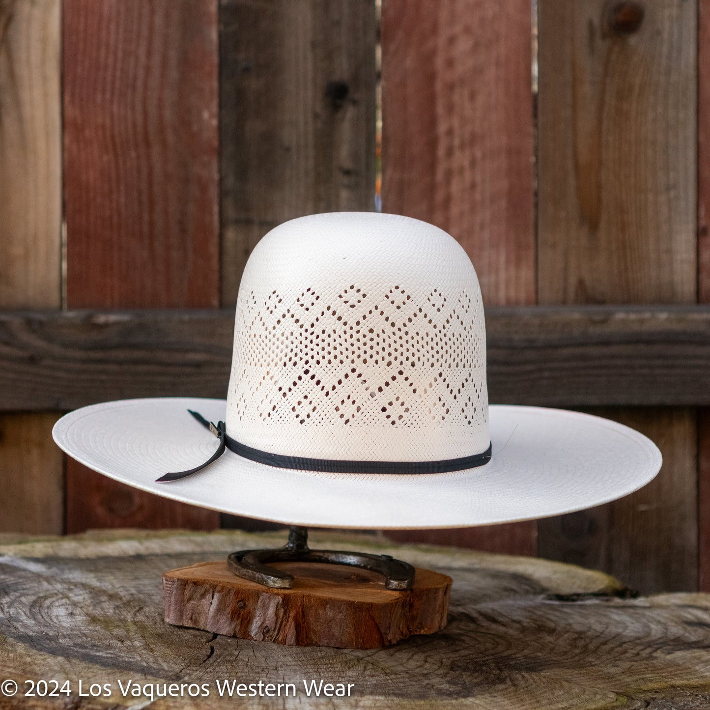 Resistol 20x Riverton Open Crown Cowboy Hat Straw Hat Regular Crown Natural