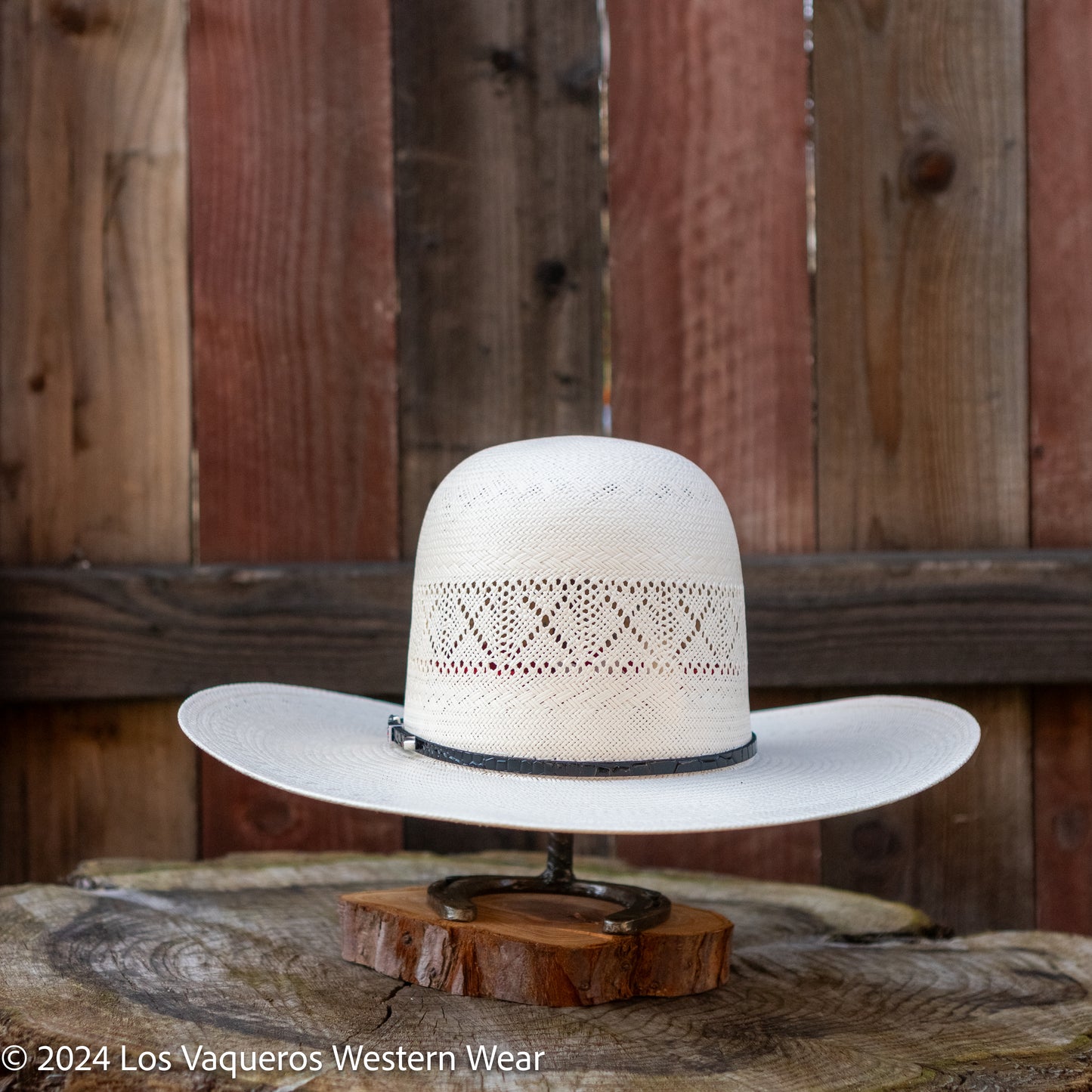 Resistol 20x Gold Card Open Crown Cowboy Hat Straw Hat Regular Crown Natural