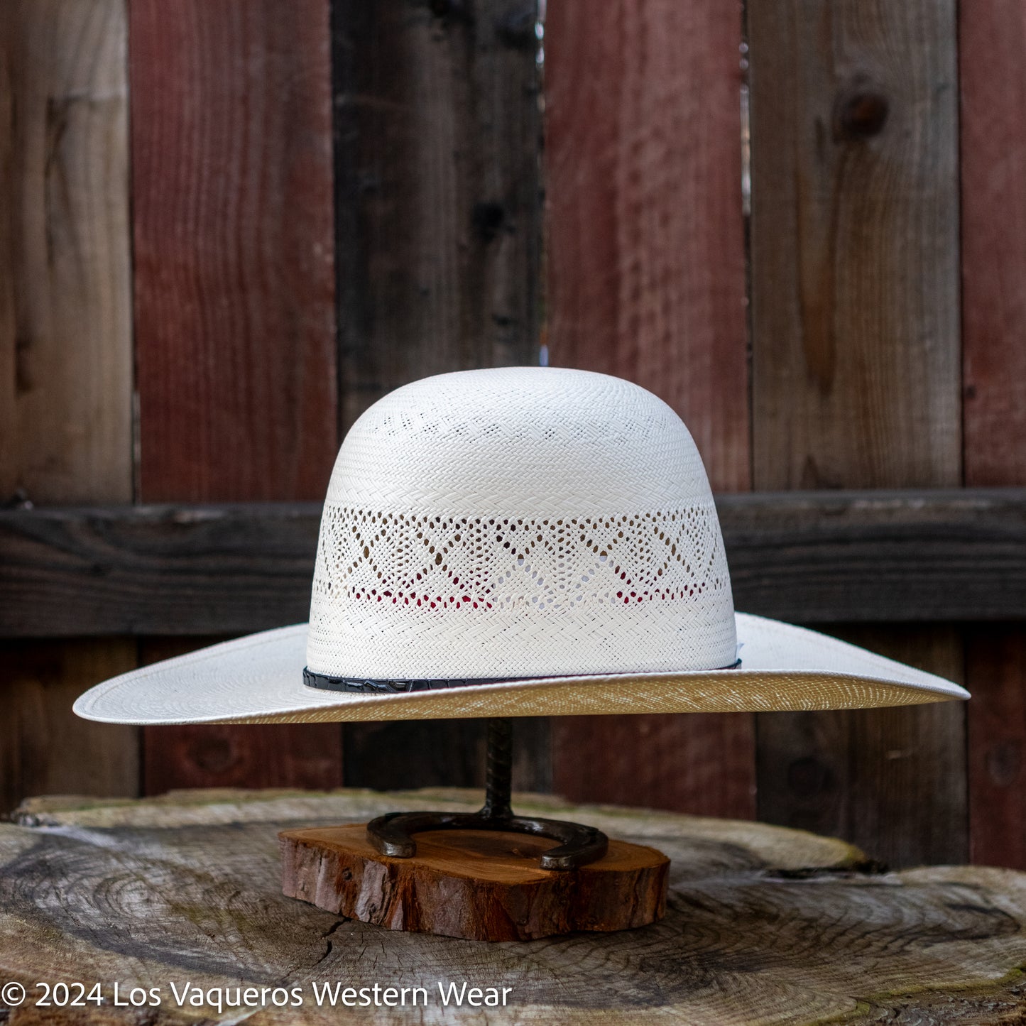 Resistol 20x Gold Card Open Crown Cowboy Hat Straw Hat Regular Crown Natural