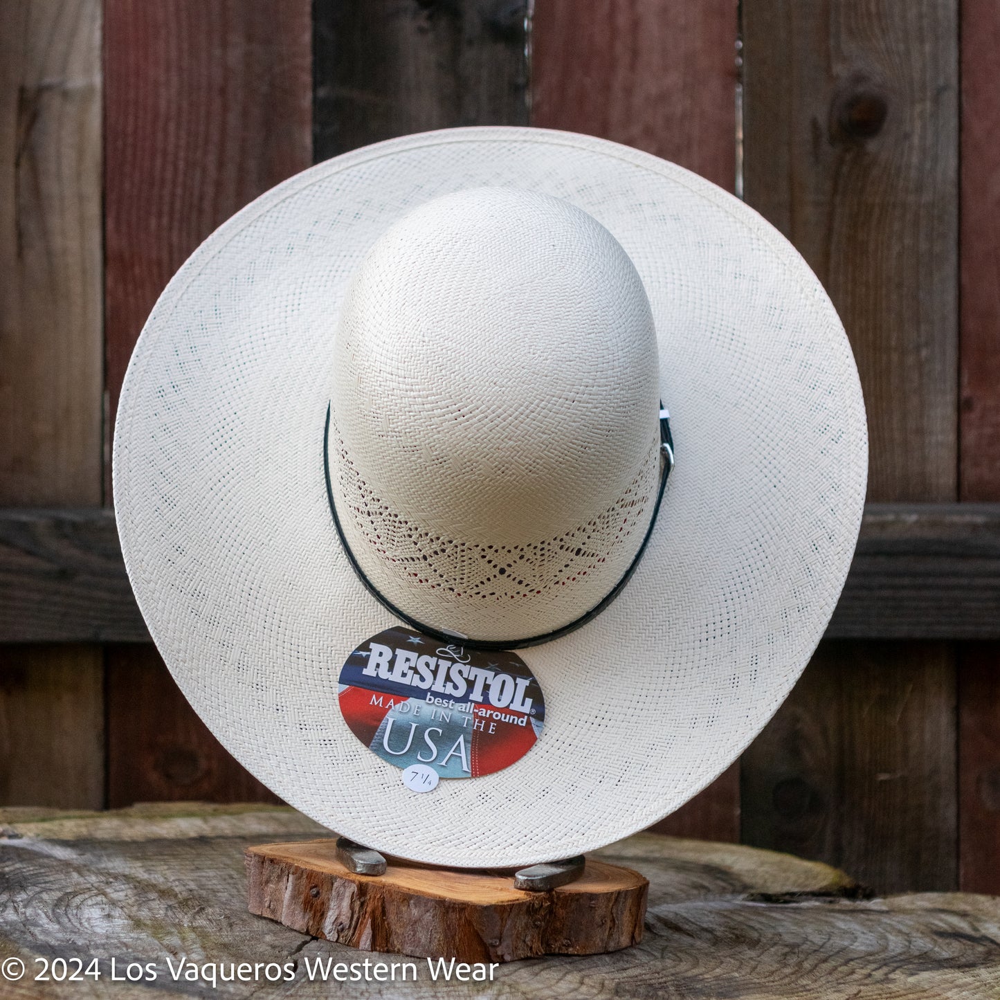 Resistol 20x Gold Card Open Crown Cowboy Hat Straw Hat Regular Crown Natural