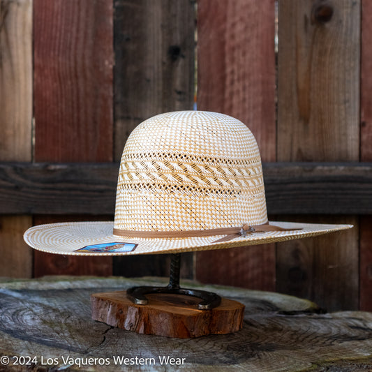 Stetson Classic 10x Straw Cowboy Hat Regular Crown Ivory/Wheat