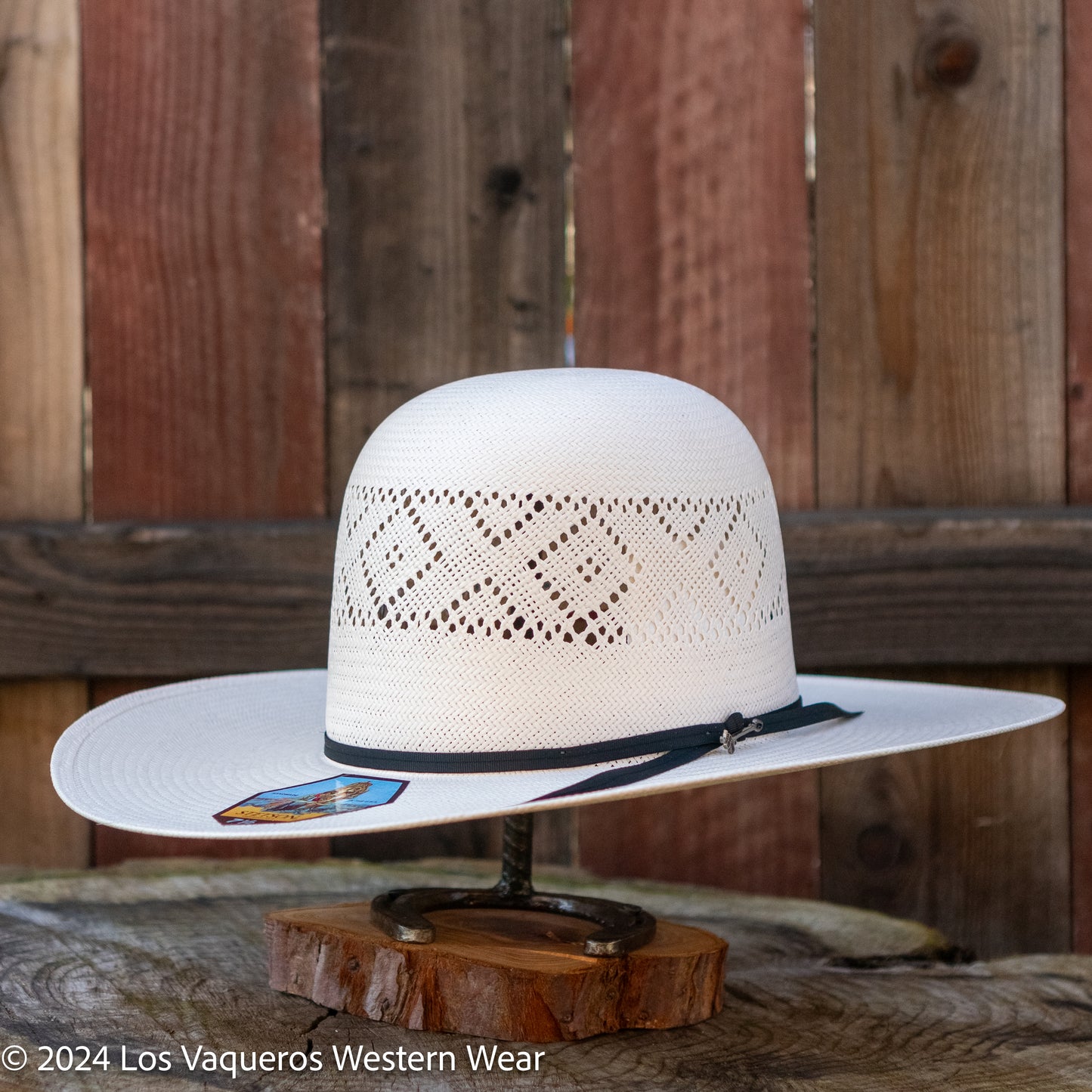 Stetson Saddleman 10x Straw Cowboy Hat Regular Crown Natural