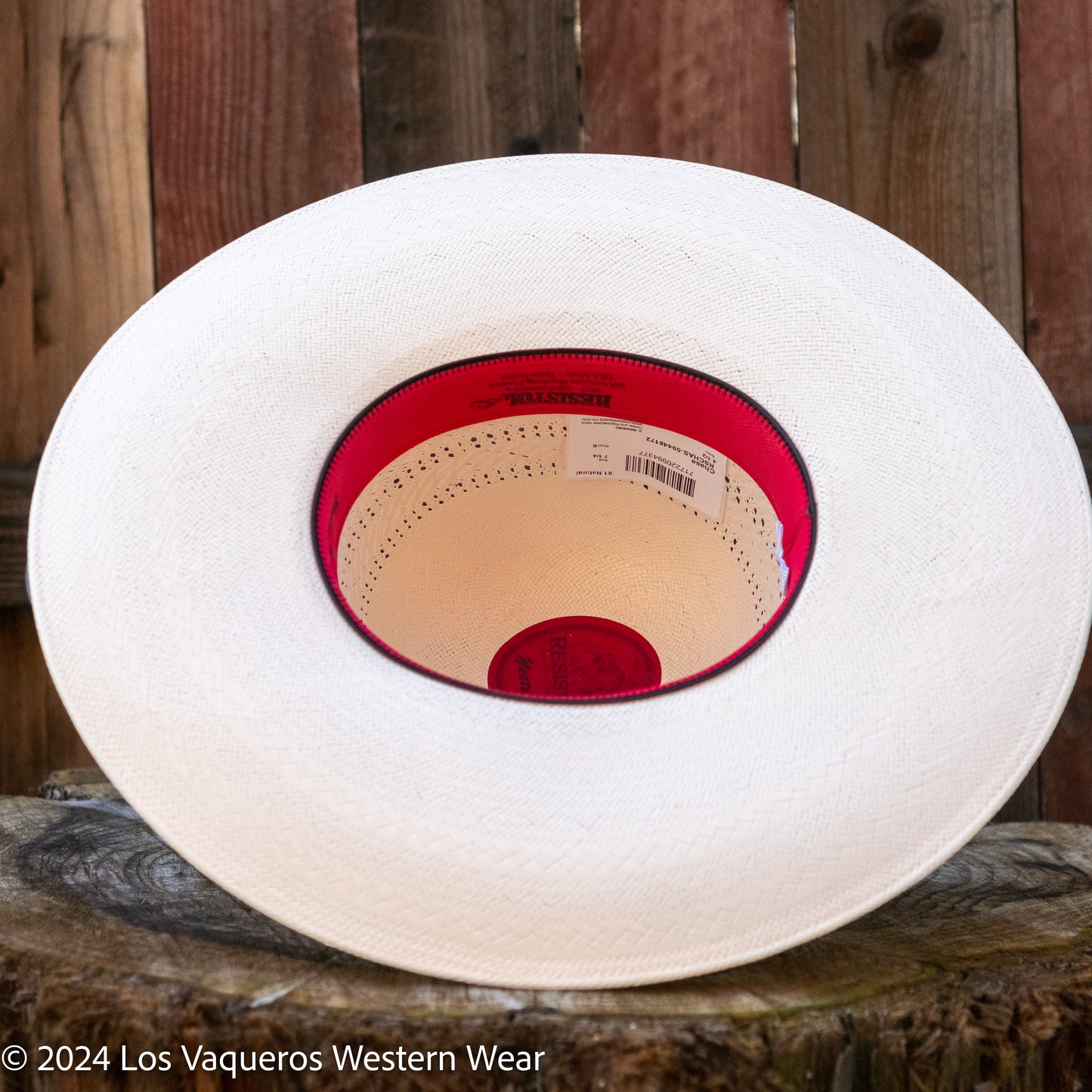 Resistol 20x Chase Cowboy Hat Straw Hat Regular Crown Natural