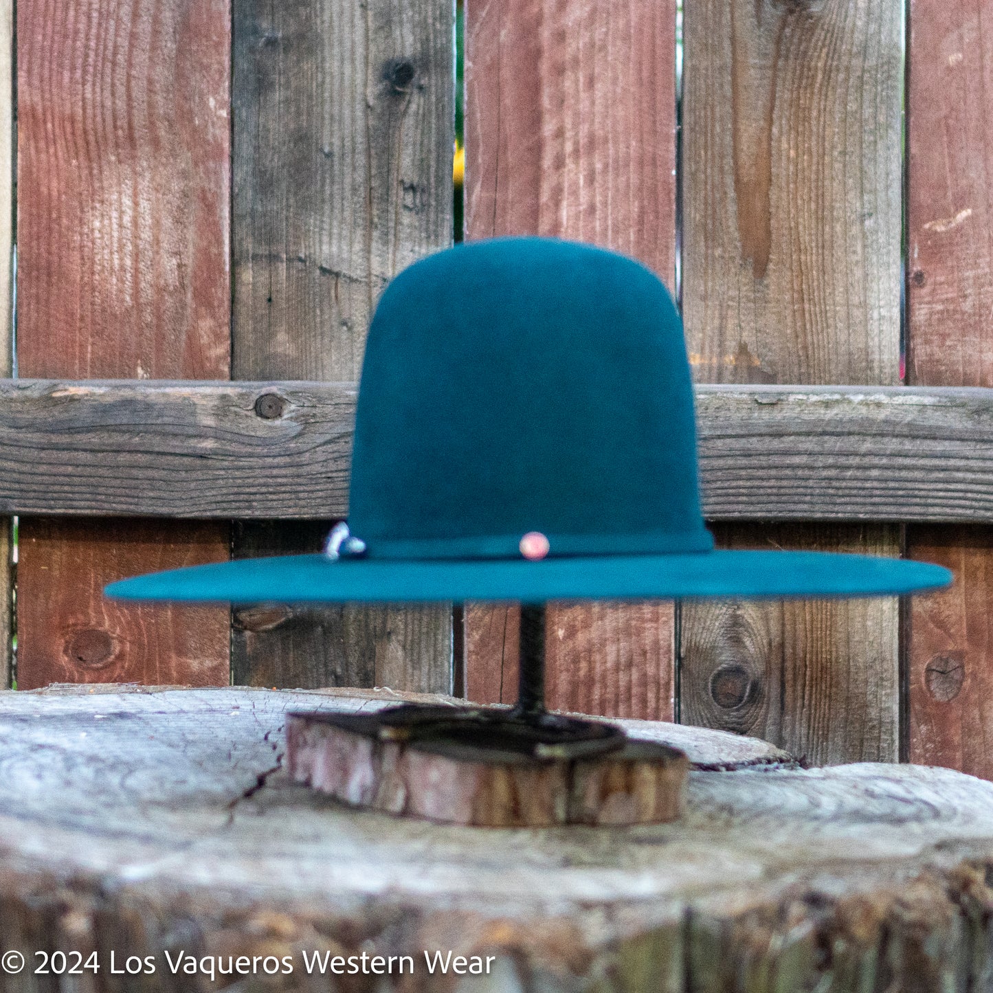 Tacchino 6X Beaver Fur Felt Hat 6" Regular Crown 4.25" Brim Emerald Green