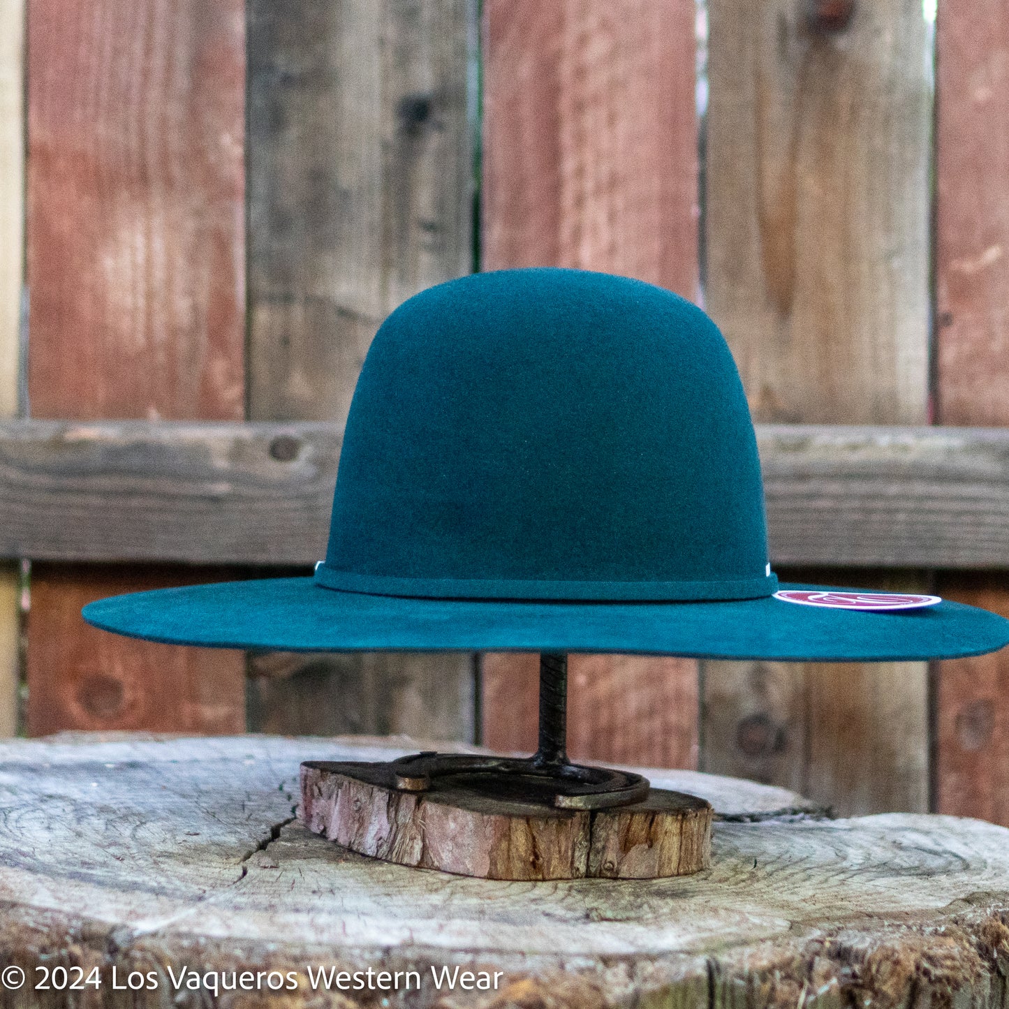Tacchino 6X Beaver Fur Felt Hat 6" Regular Crown 4.25" Brim Emerald Green