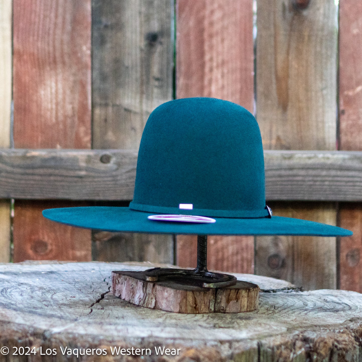 Tacchino 6X Beaver Fur Felt Hat 6" Regular Crown 4.25" Brim Emerald Green