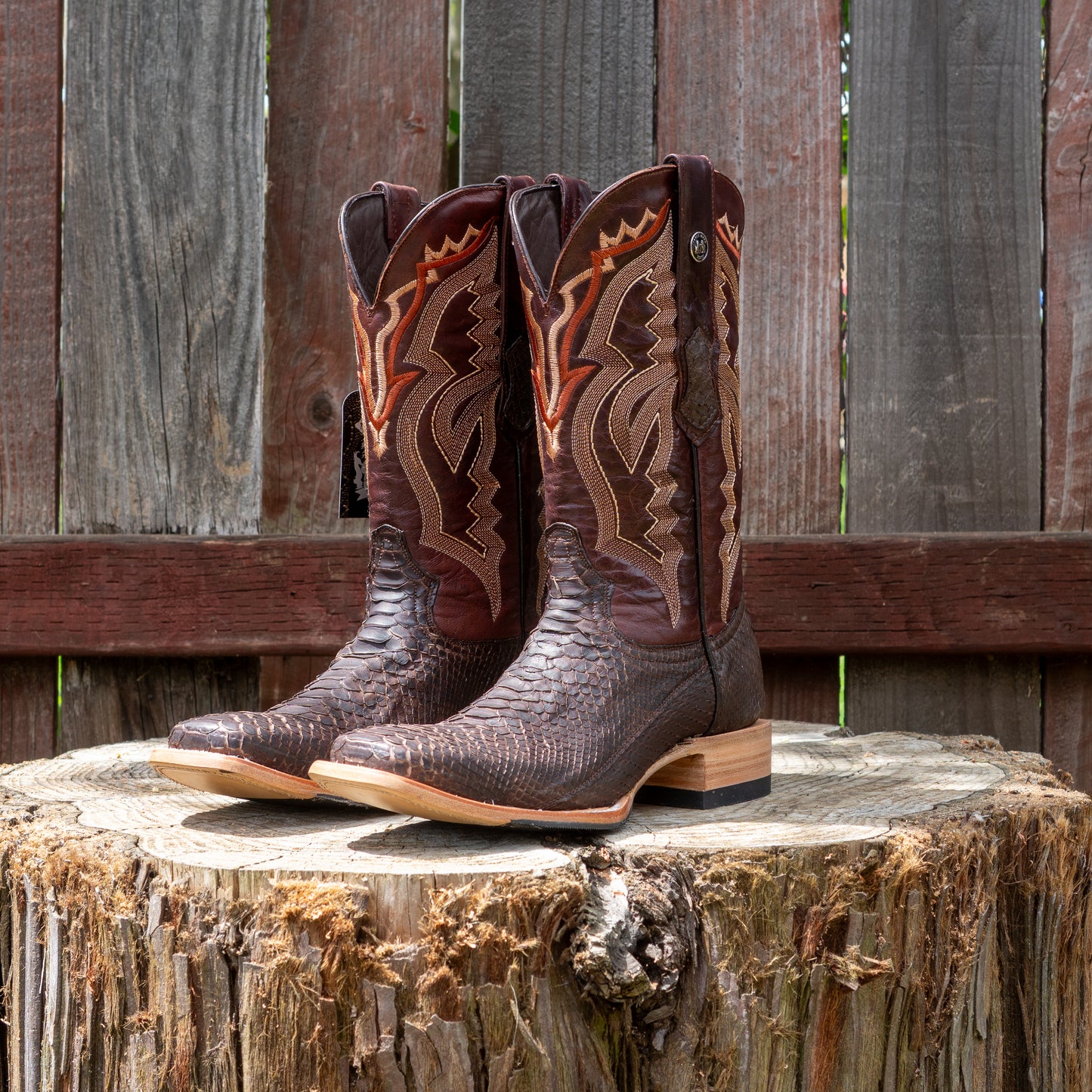 Tanner Mark Boots Men's TMX208036 Python Matte Brown