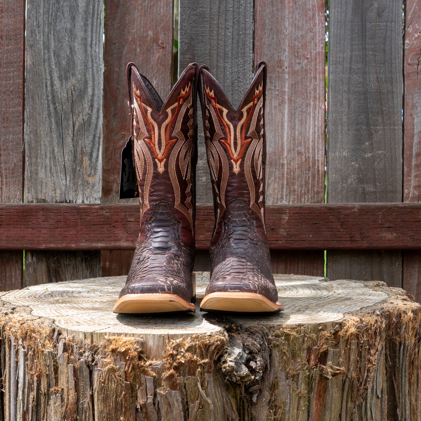 Tanner Mark Boots Men's TMX208036 Python Matte Brown