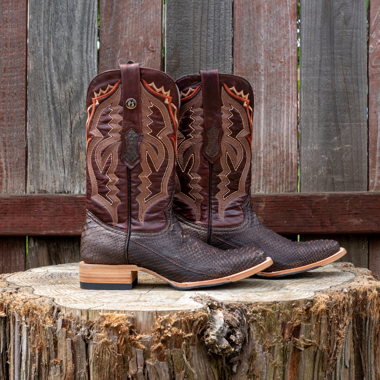 Tanner Mark Boots Men's TMX208036 Python Matte Brown