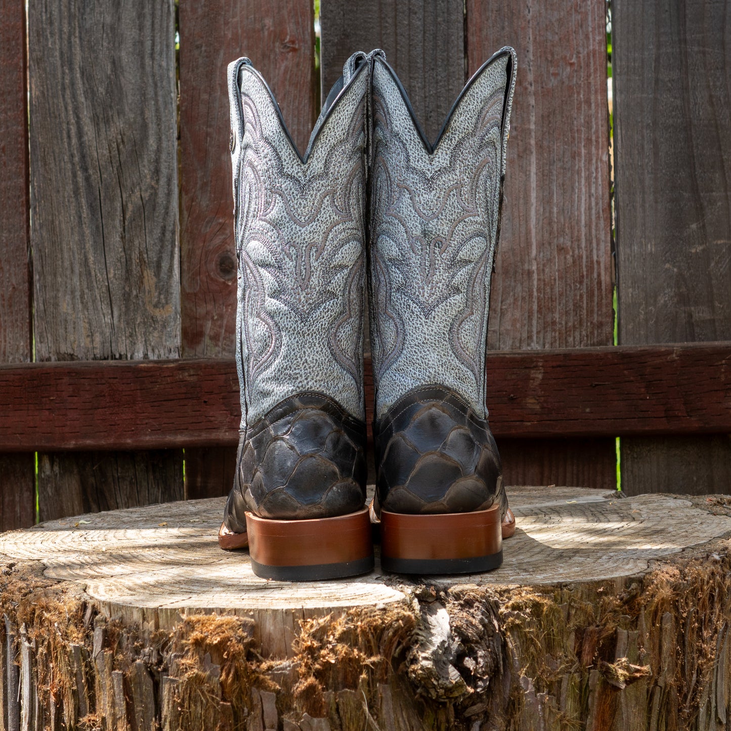 Tanner Mark Boots Men's TM205576 Print Monster Fish Montana Grey