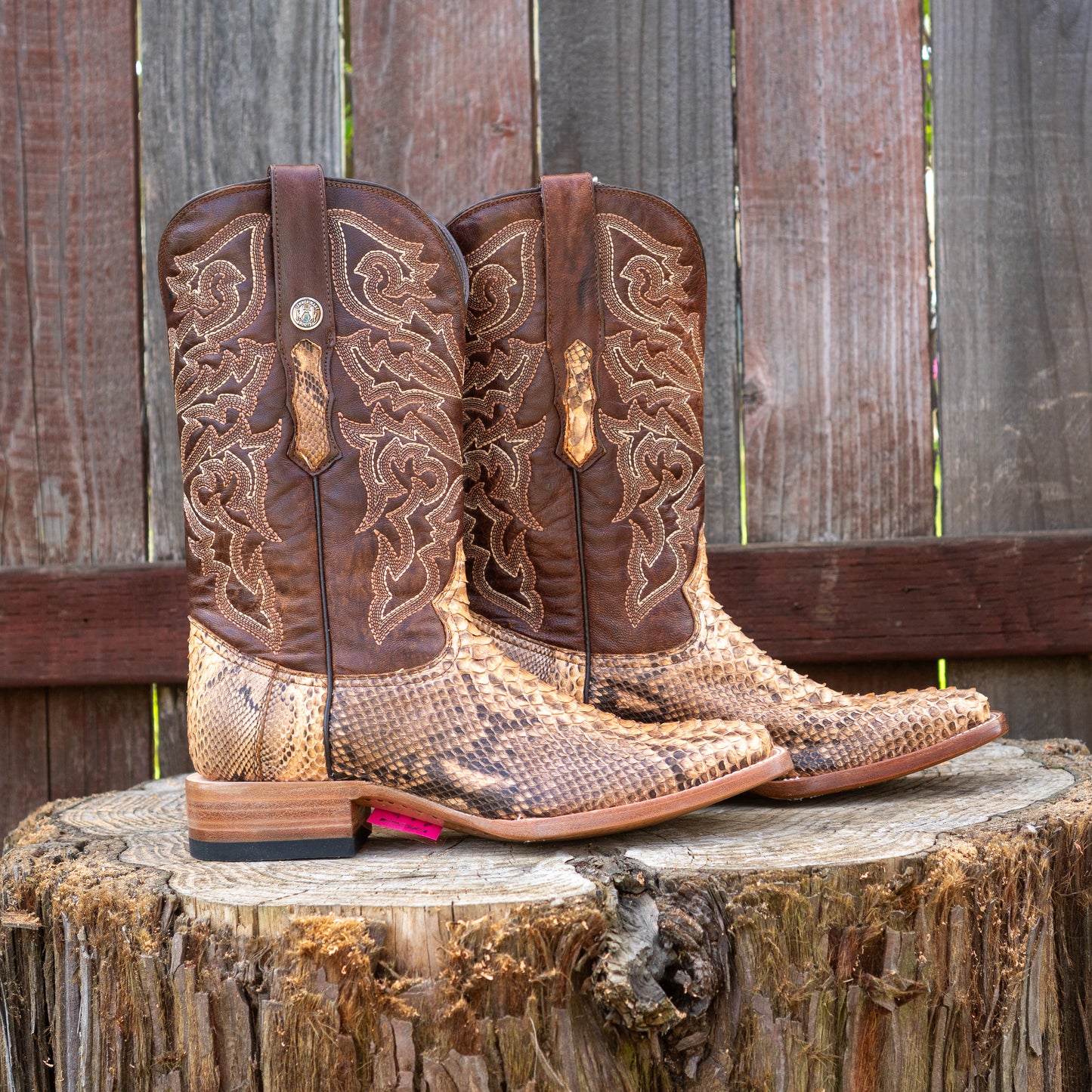Tanner Mark Boots Men's Python Mad Dog TMX200414 Antique
