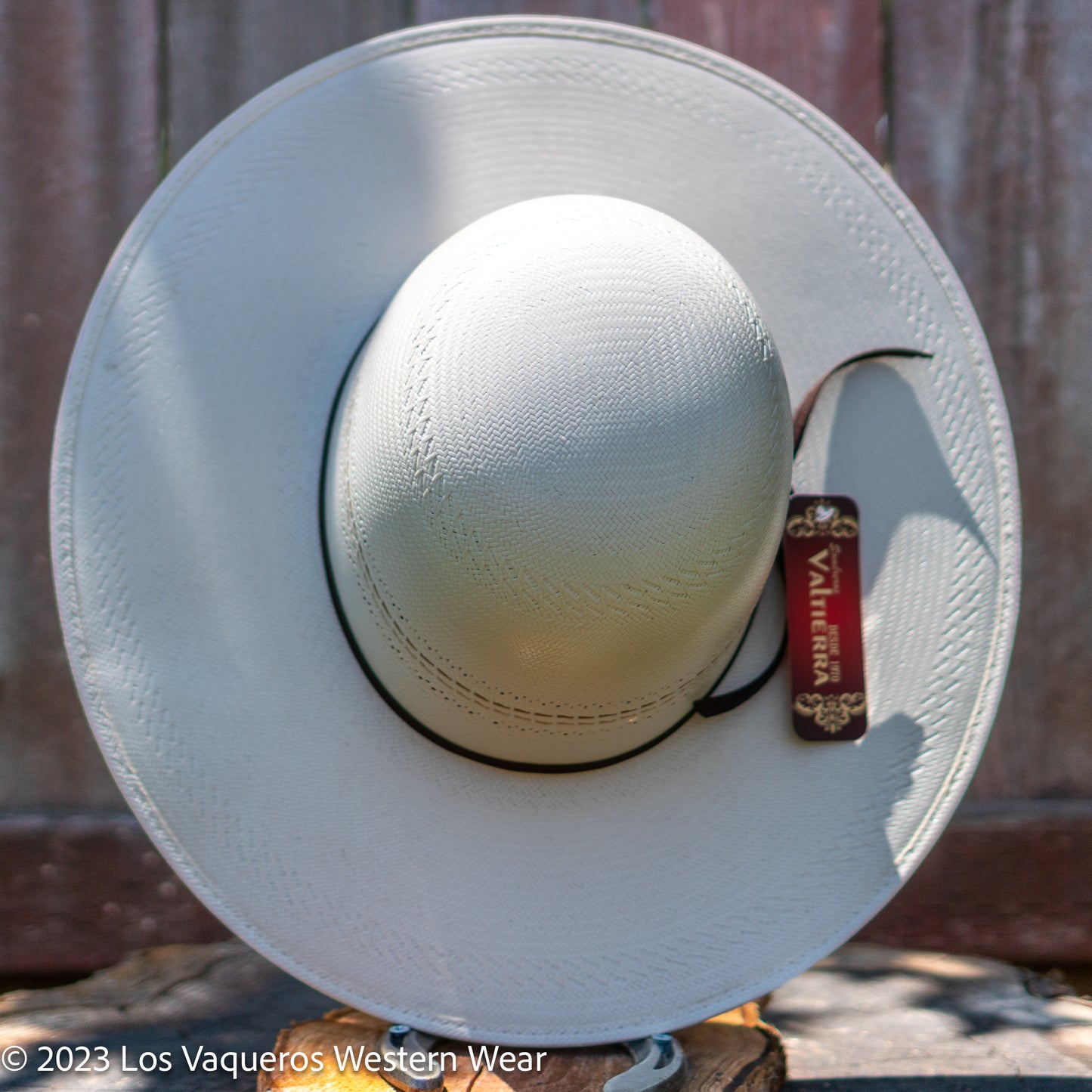 Valtierra Straw Hat Regular Crown Corral Brown White