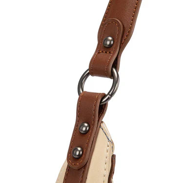 Wrangler Western Contrast Stitch Chevron Hobo Shoulder Bag - Jean