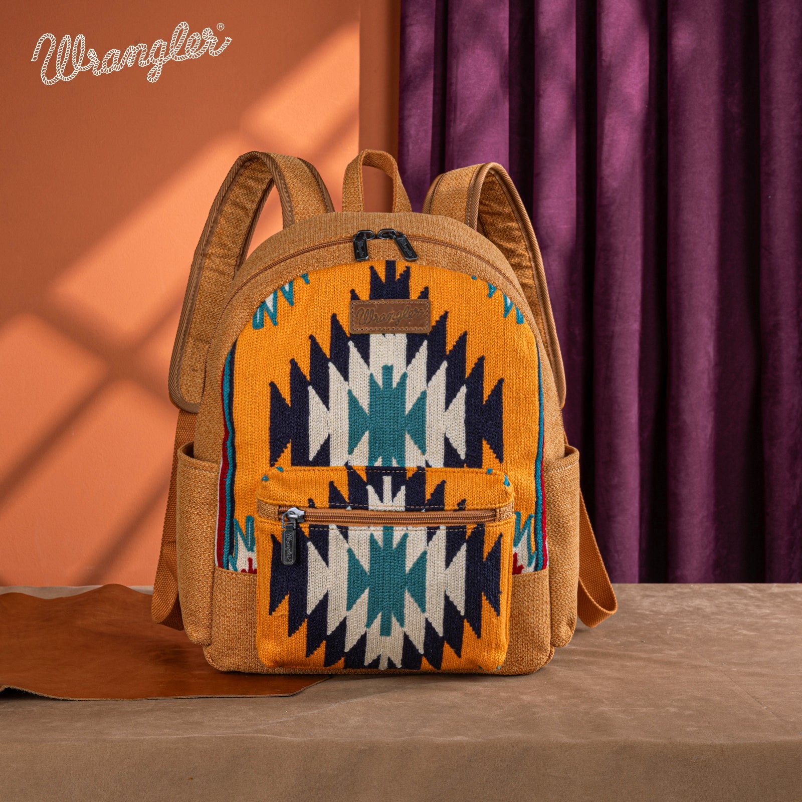 Wrangler Southwestern Knitted Backpack Orange – Los Vaqueros