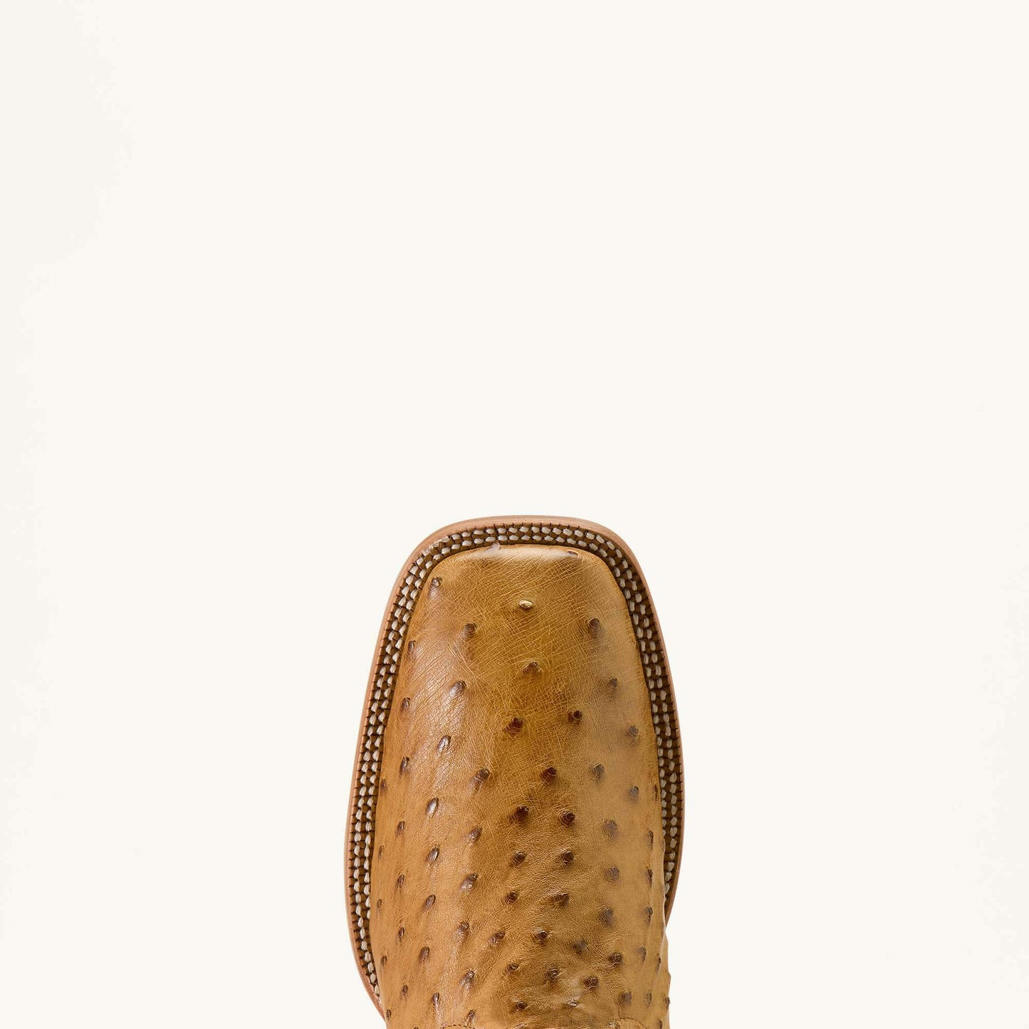 TAN FULL QUILL OSTRICH|HICKORY SMOKE
