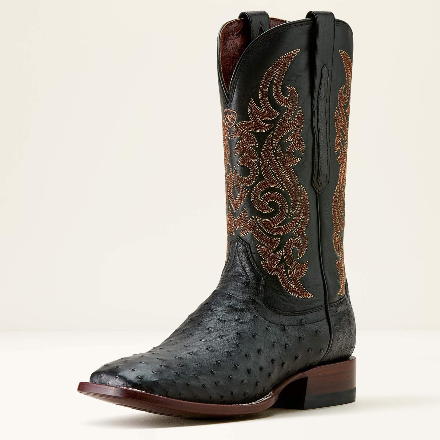 BLACK FULL QUILL OSTRICH|MIDNIGHT BLACK
