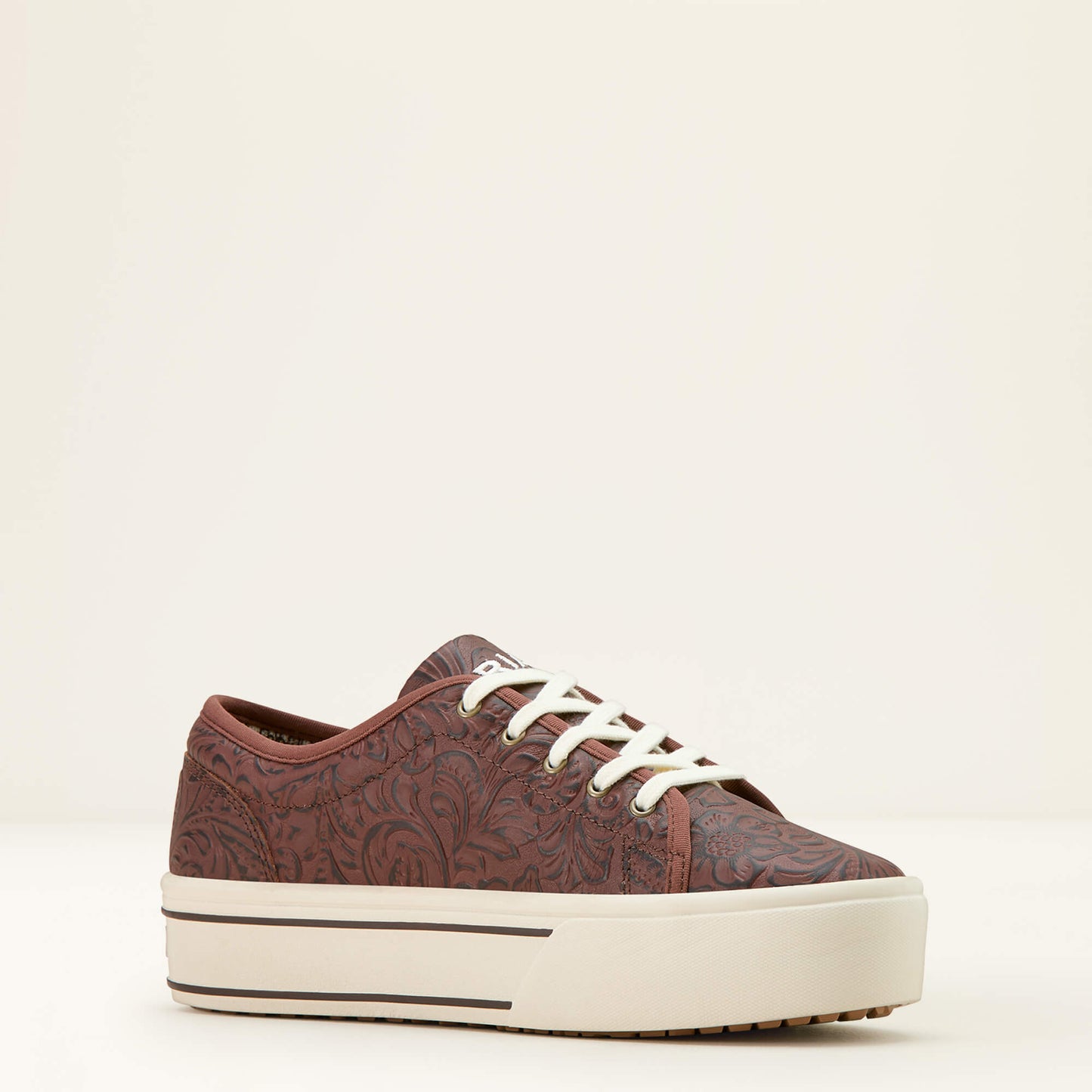 BROWN FLORAL EMBOSS