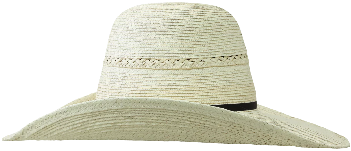 SunBody Hats Guatemala Trenza Black Band 2 Ply 5" Brim Palm Leaf Hat Tan