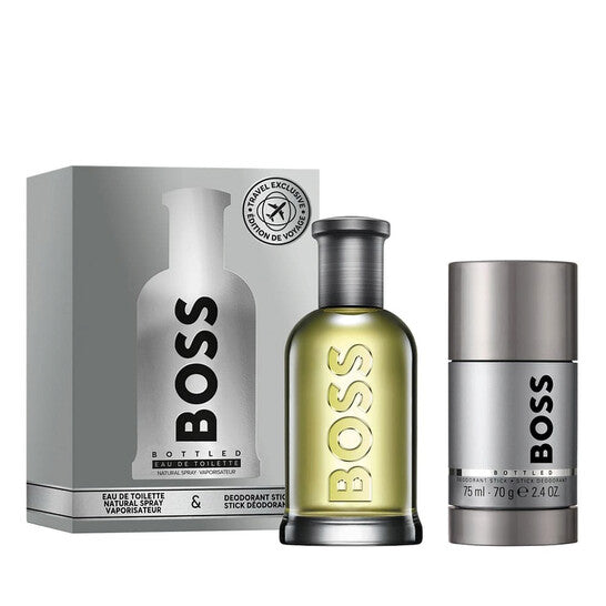 Hugo Boss Bottled Travel Set Man Eau de Toilette Natural Spray 3.3 OZ