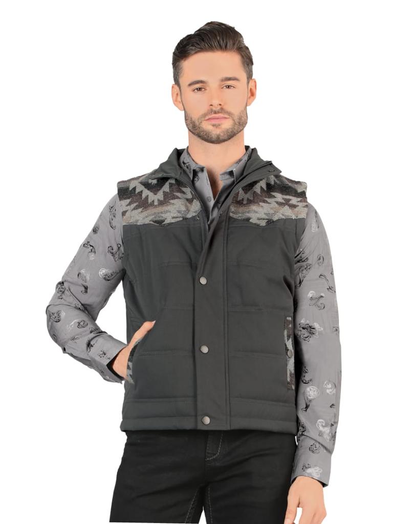 Montero Men's Modern Fit Vest Charcoal
