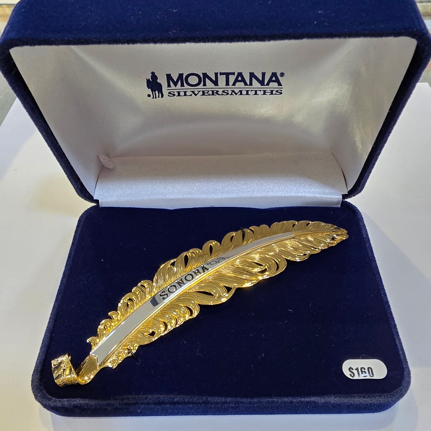 Montana Silversmiths Golden Trophy SONORA Hat Feather