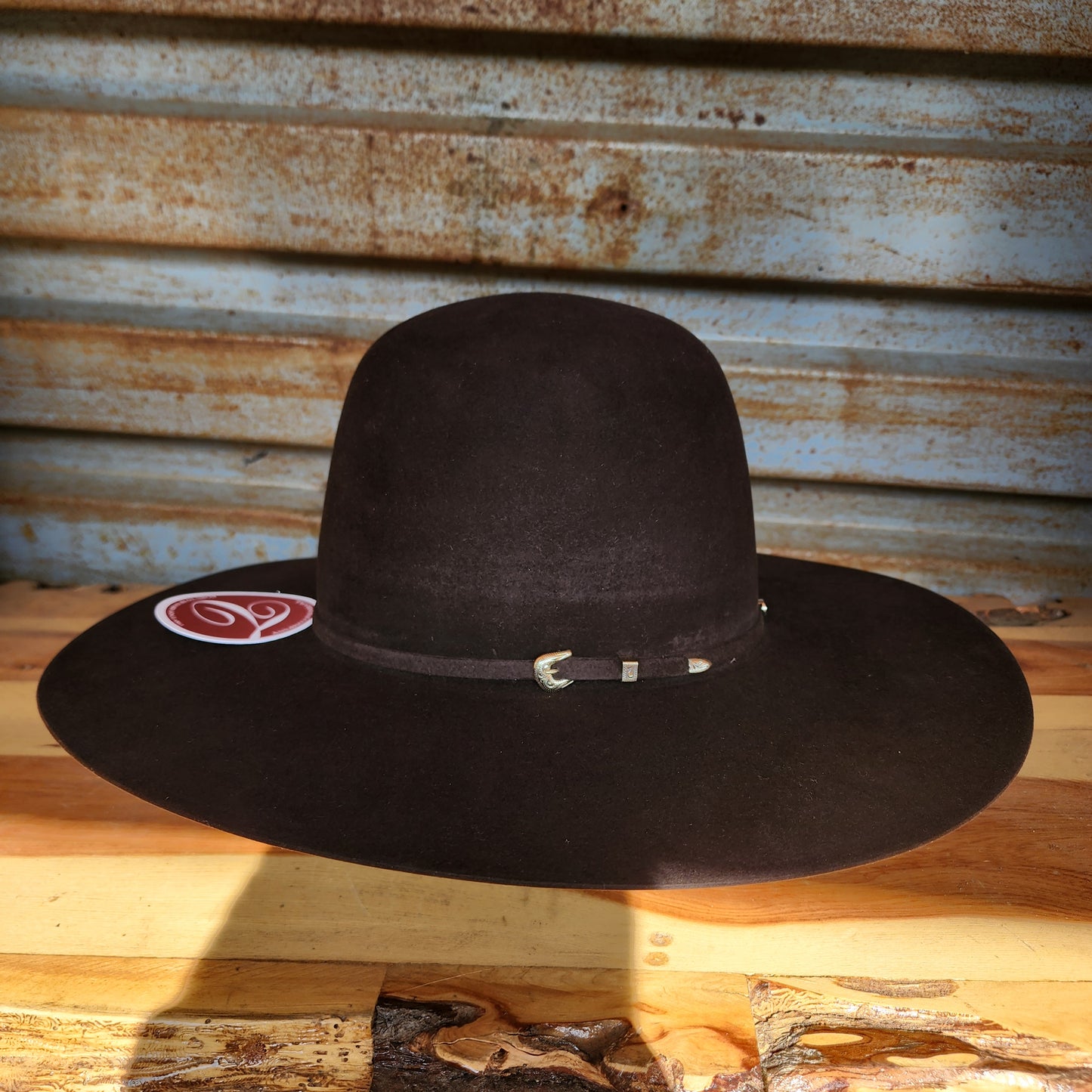 Tacchino 50X Beaver Fur Felt Hat 6" Regular Crown 4.5" Brim Chocolate