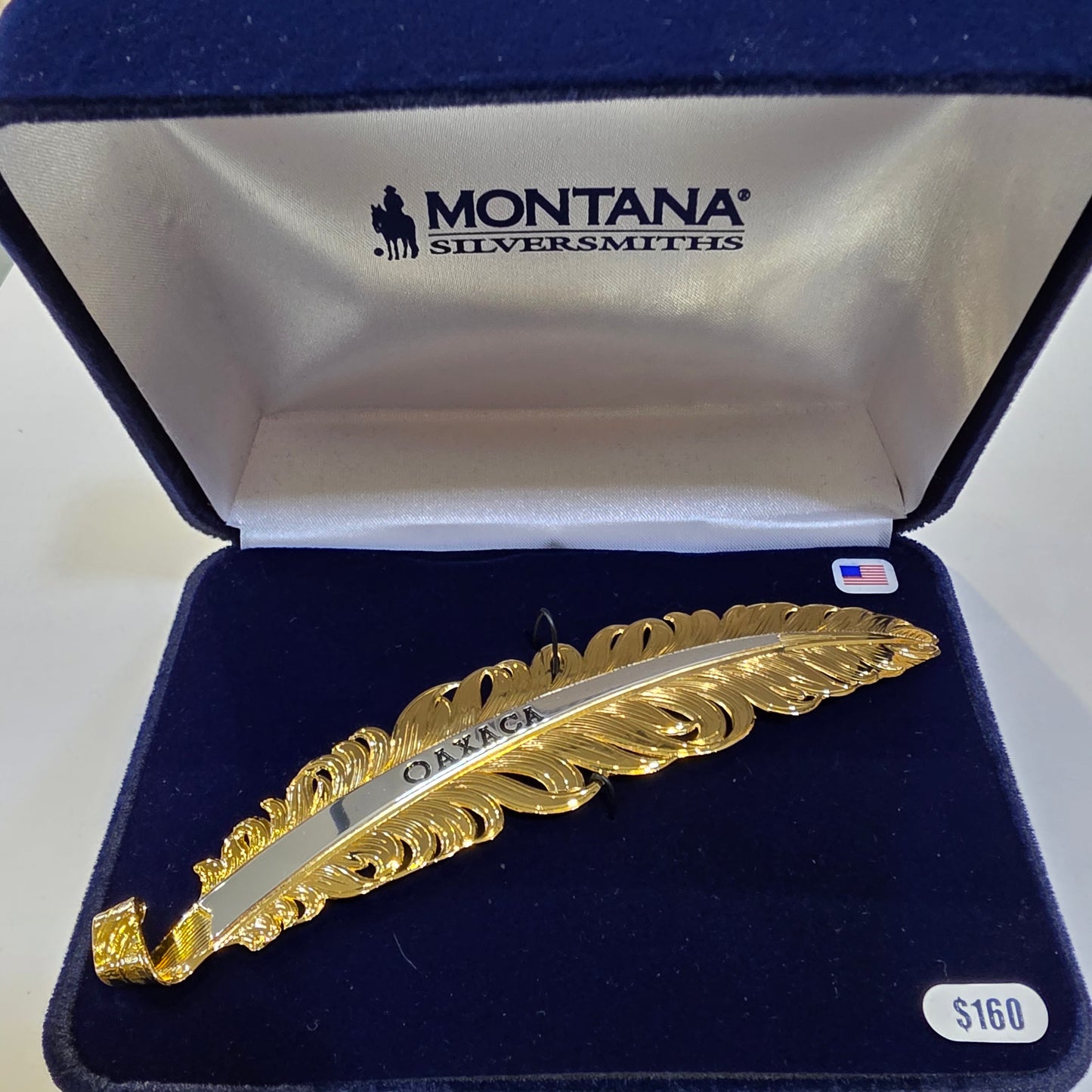 Montana Silversmiths Golden Trophy OAXACA Hat Feather