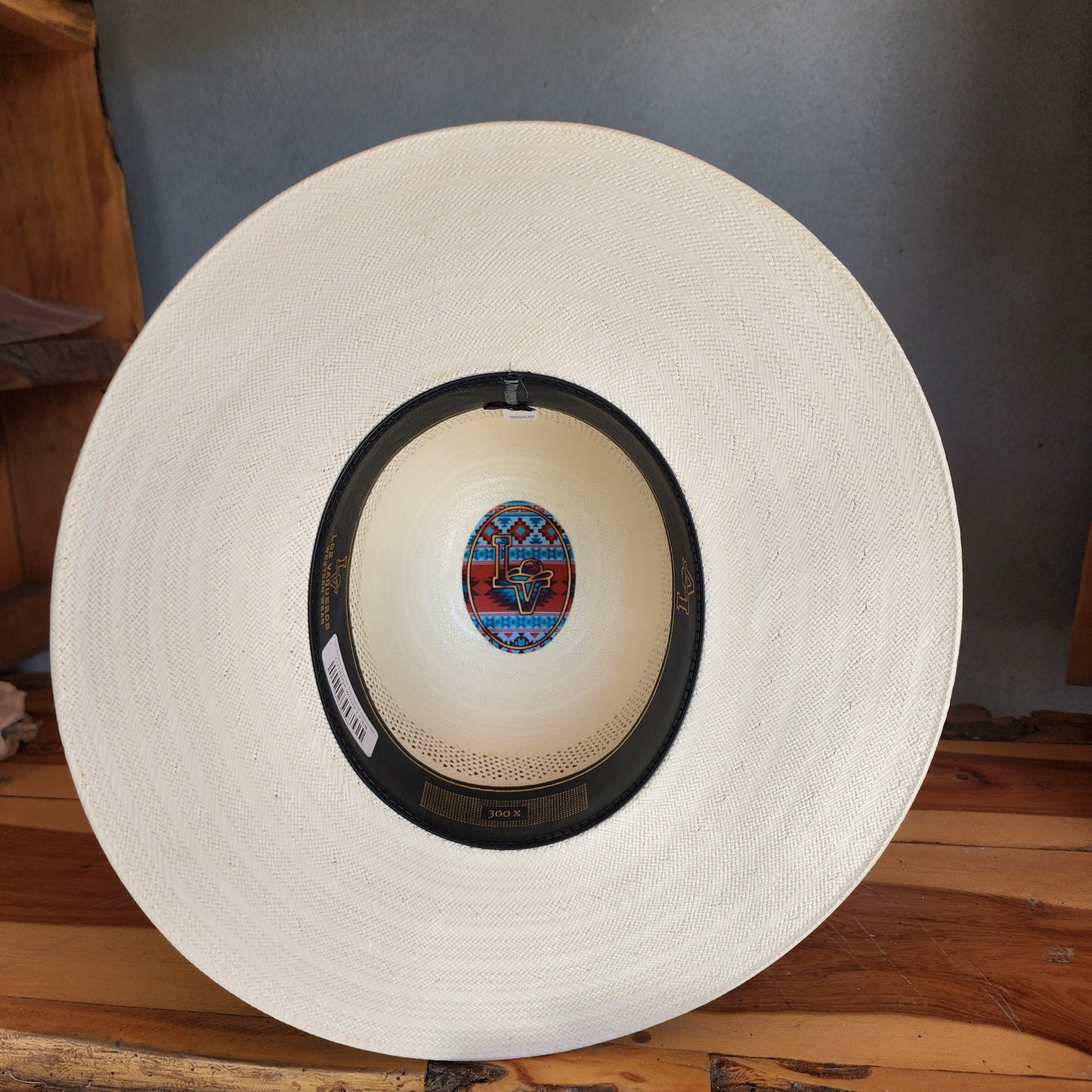 Los Vaqueros Straw Hat Open Regular Crown Cutbank White