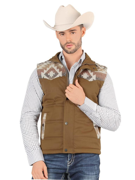 Montero Men's Modern Fit Vest Brown