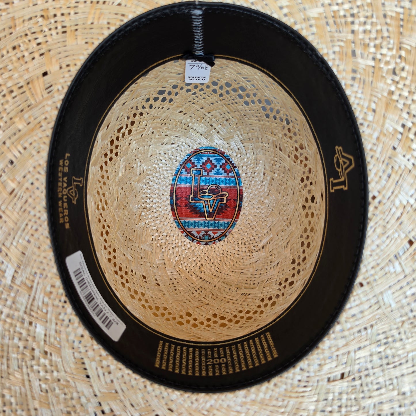 Los Vaqueros Straw Hat Open Regular Crown Sisal Original Tan