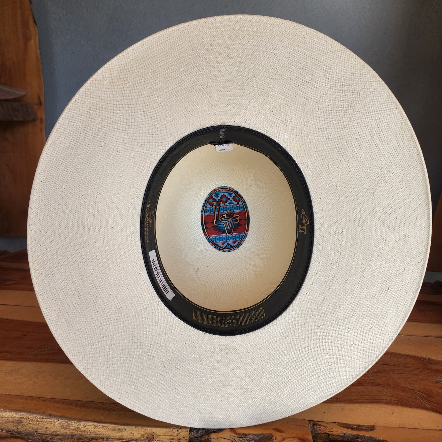 Los Vaqueros Straw Hat Open Regular Crown Ghost White