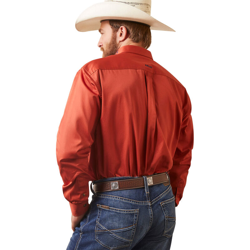 Ariat Men's Team Logo Twill Classic Fit Shirt Easy Tiger