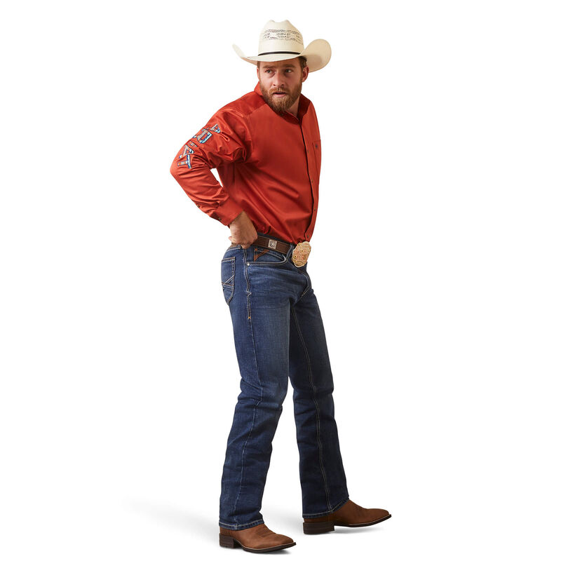 Ariat Men's Team Logo Twill Classic Fit Shirt Easy Tiger