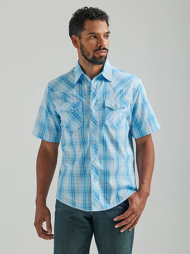 Wrangler short sleeve button 2025 up shirts