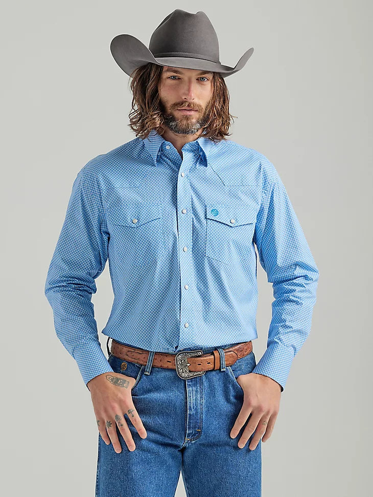 Light blue 2025 cowboy shirt